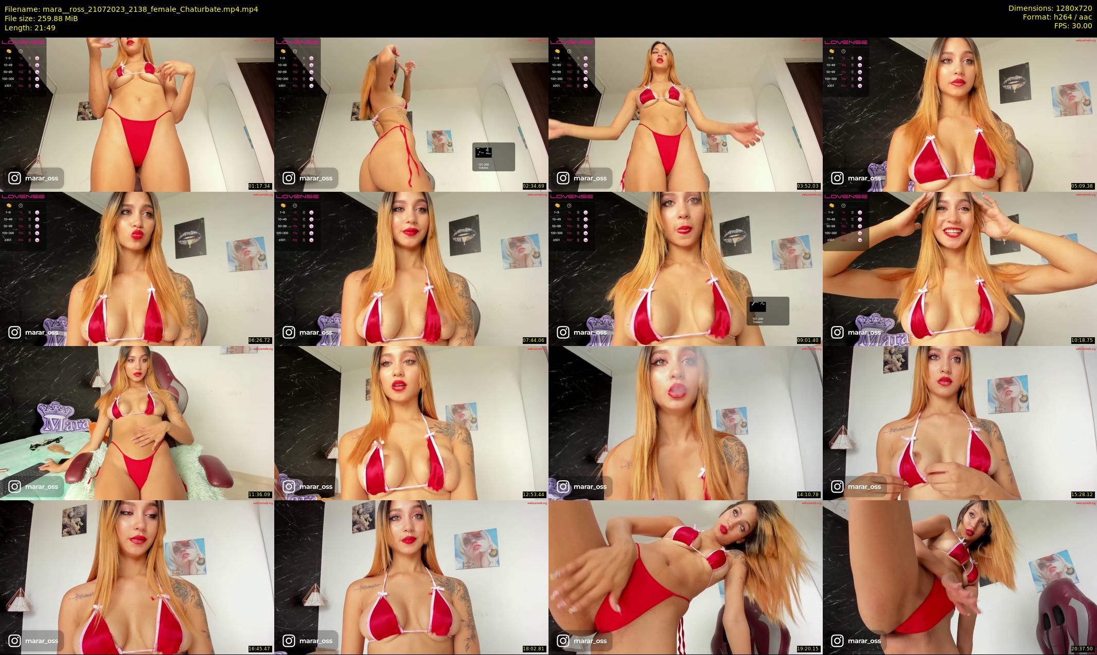 mara__ross — 22 minute Chaturbate female cam show recording, 720p, Jul 21, 2023