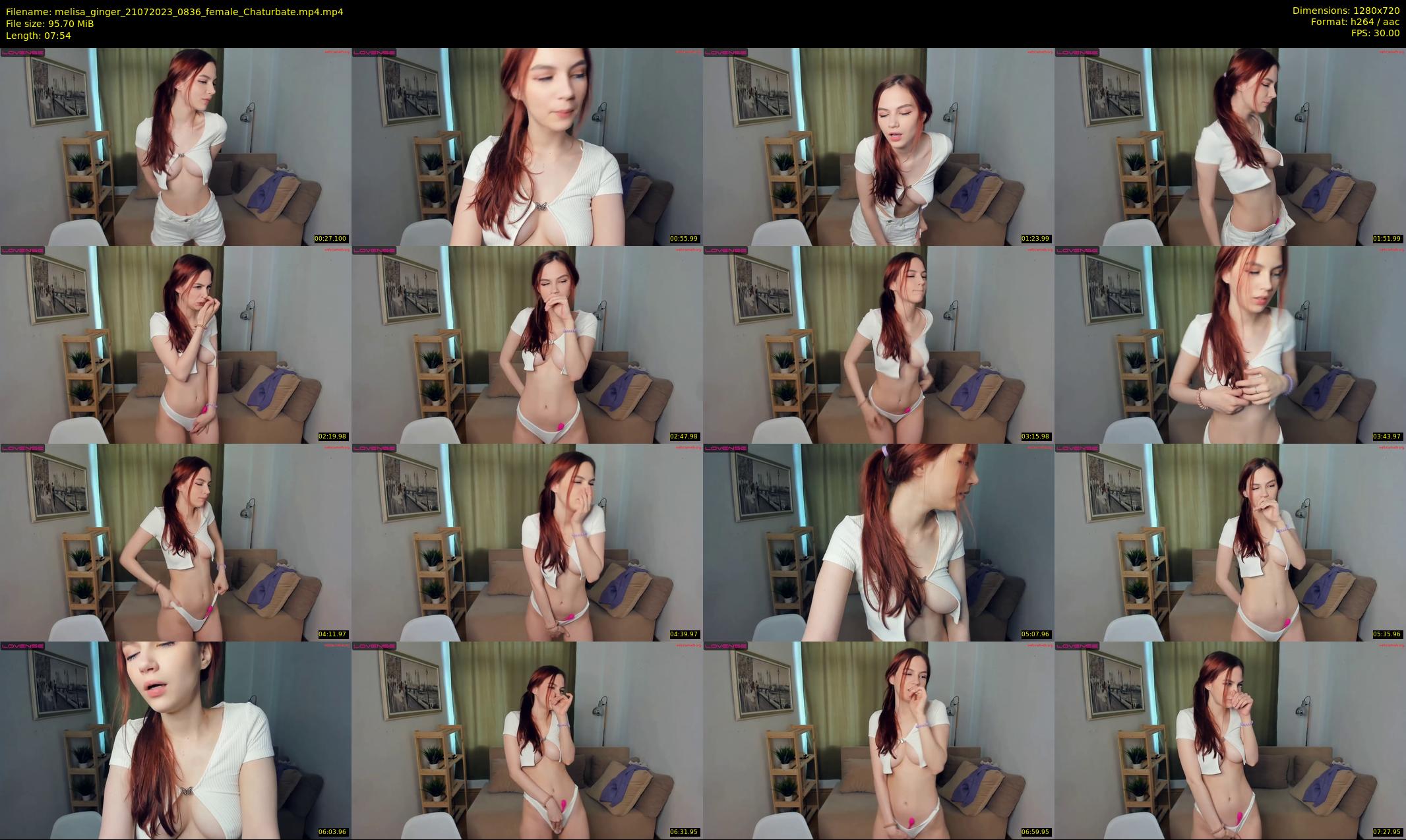 melisa_ginger — 8 minute Chaturbate female cam show recording, 720p, Jul 21, 2023
