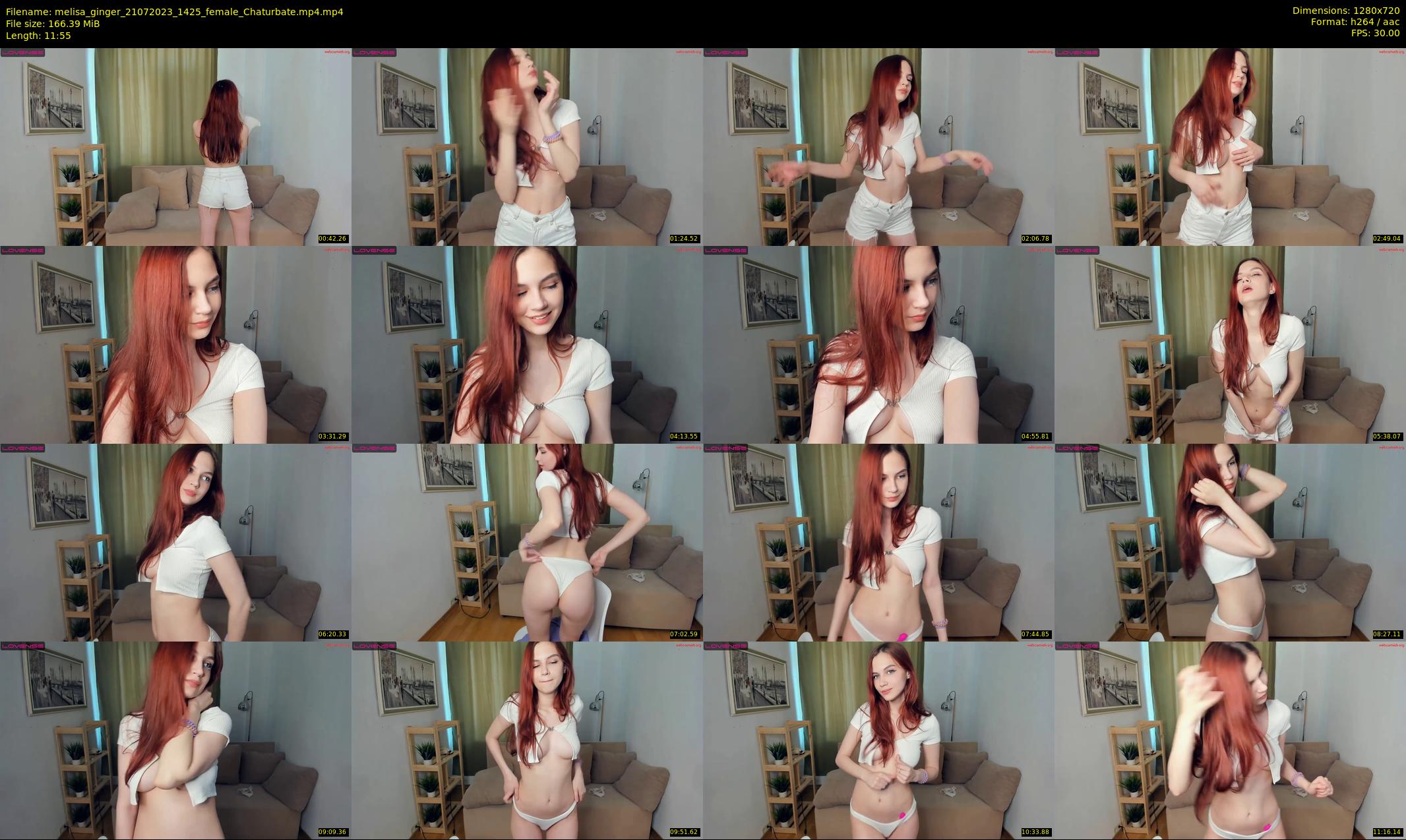 melisa_ginger — 12 minute Chaturbate female cam show recording, 720p, Jul 21, 2023