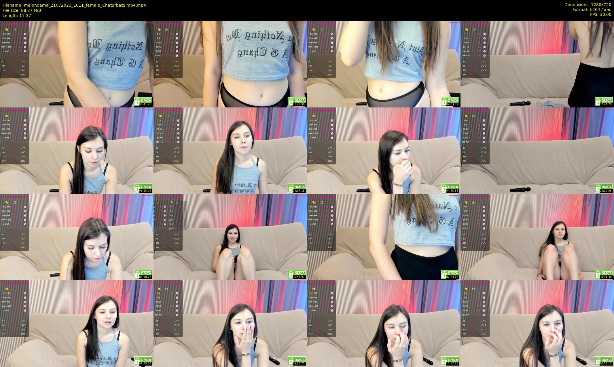 melondama — 12 minute Chaturbate female cam show recording, 720p, Jul 21, 2023