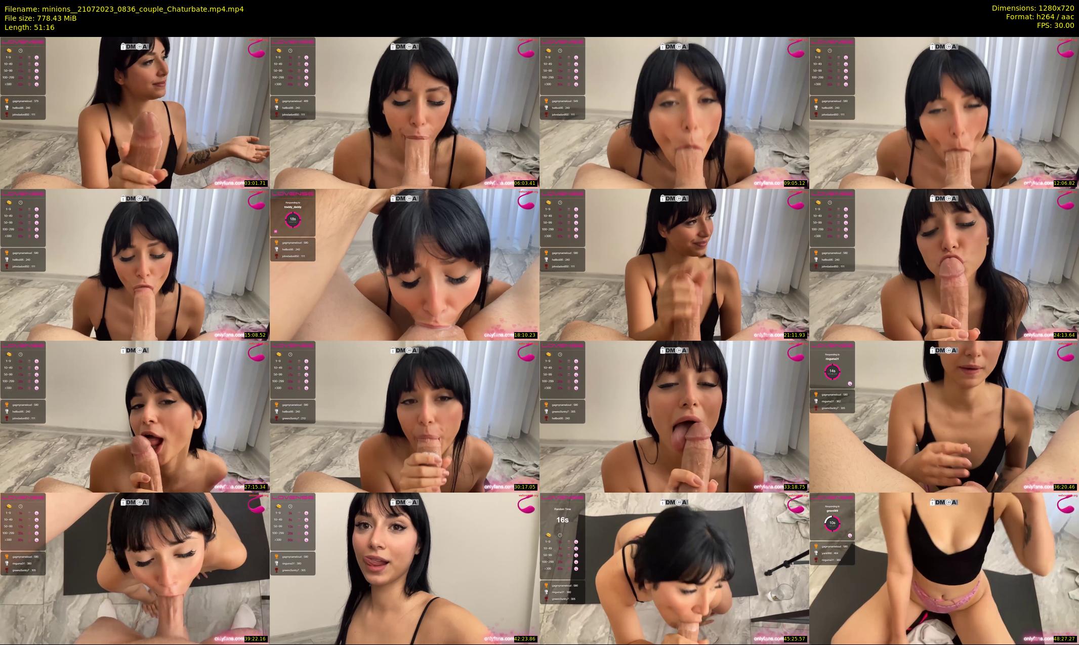 minions_ — 52 minute Chaturbate couple cam show recording, 720p, Jul 21, 2023