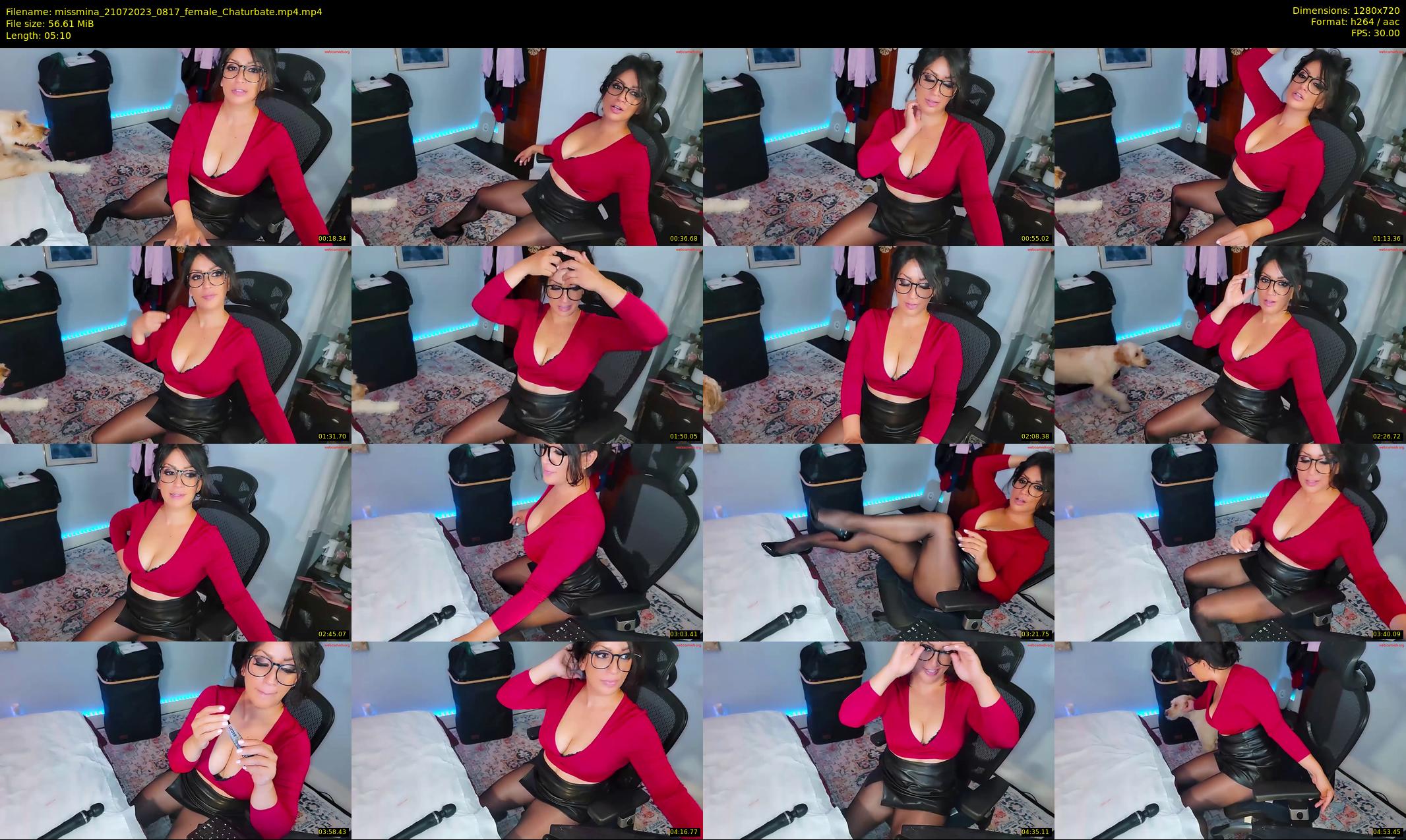 missmina — 6 minute Chaturbate female cam show recording, 720p, Jul 21, 2023