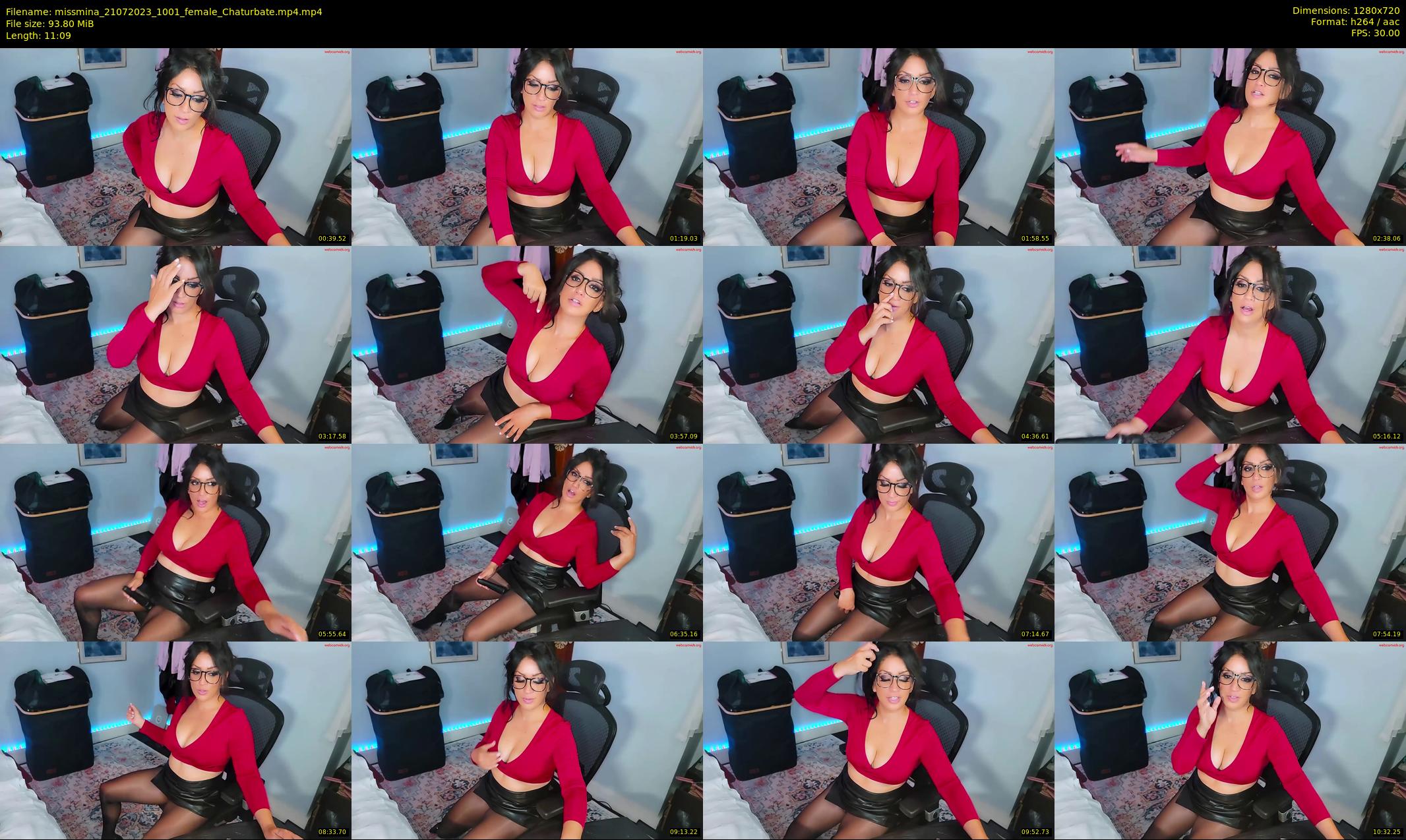 missmina — 12 minute Chaturbate female cam show recording, 720p, Jul 21, 2023