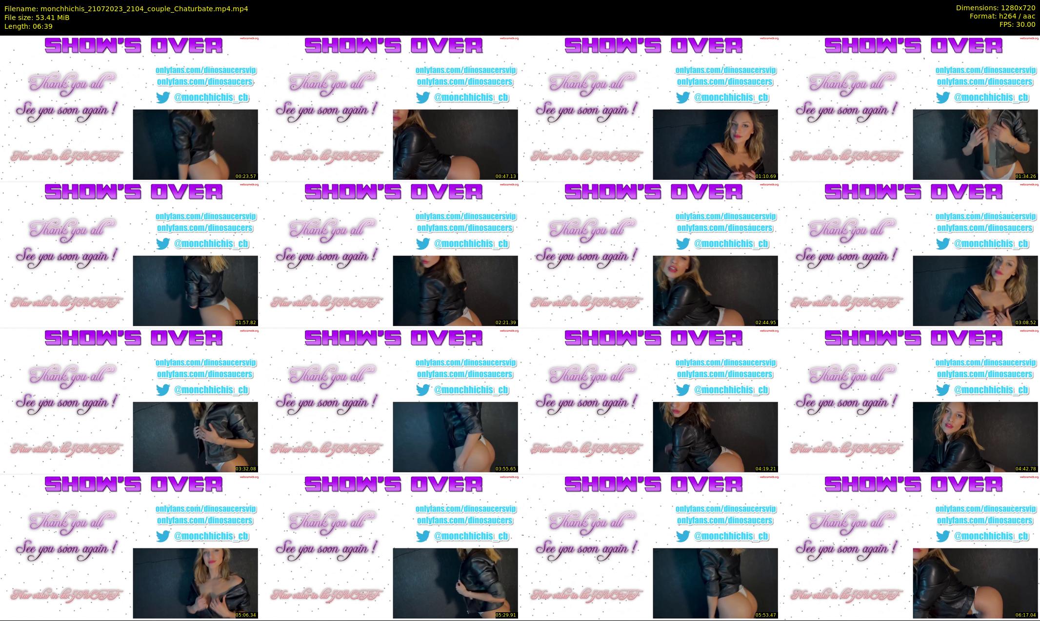 monchhichis — 7 minute Chaturbate couple cam show recording, 720p, Jul 21, 2023