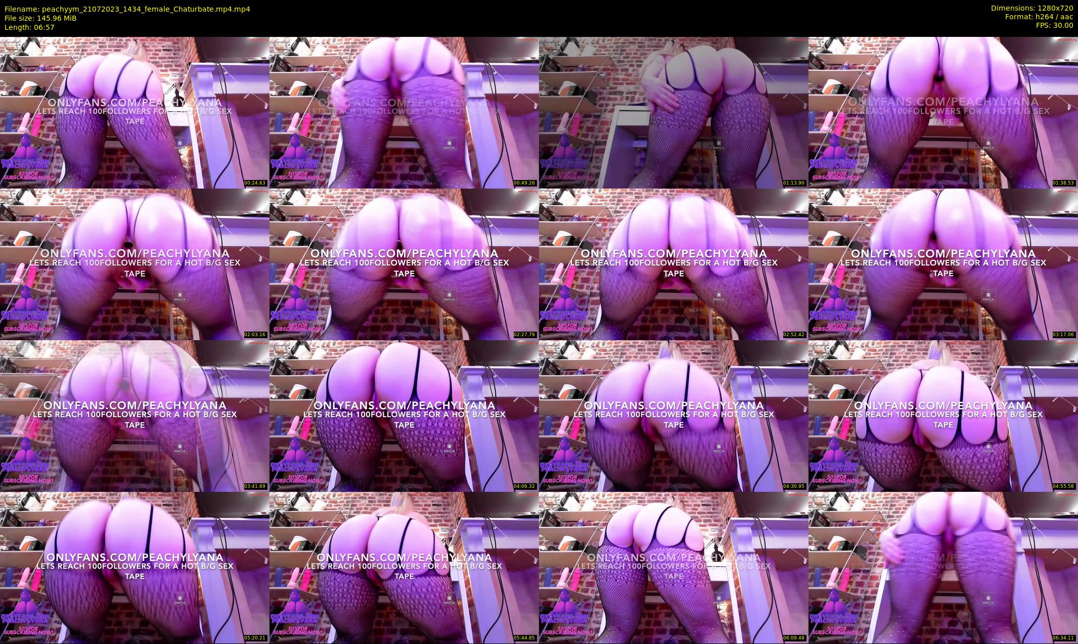 peachyym — 7 minute Chaturbate female cam show recording, 720p, Jul 21, 2023