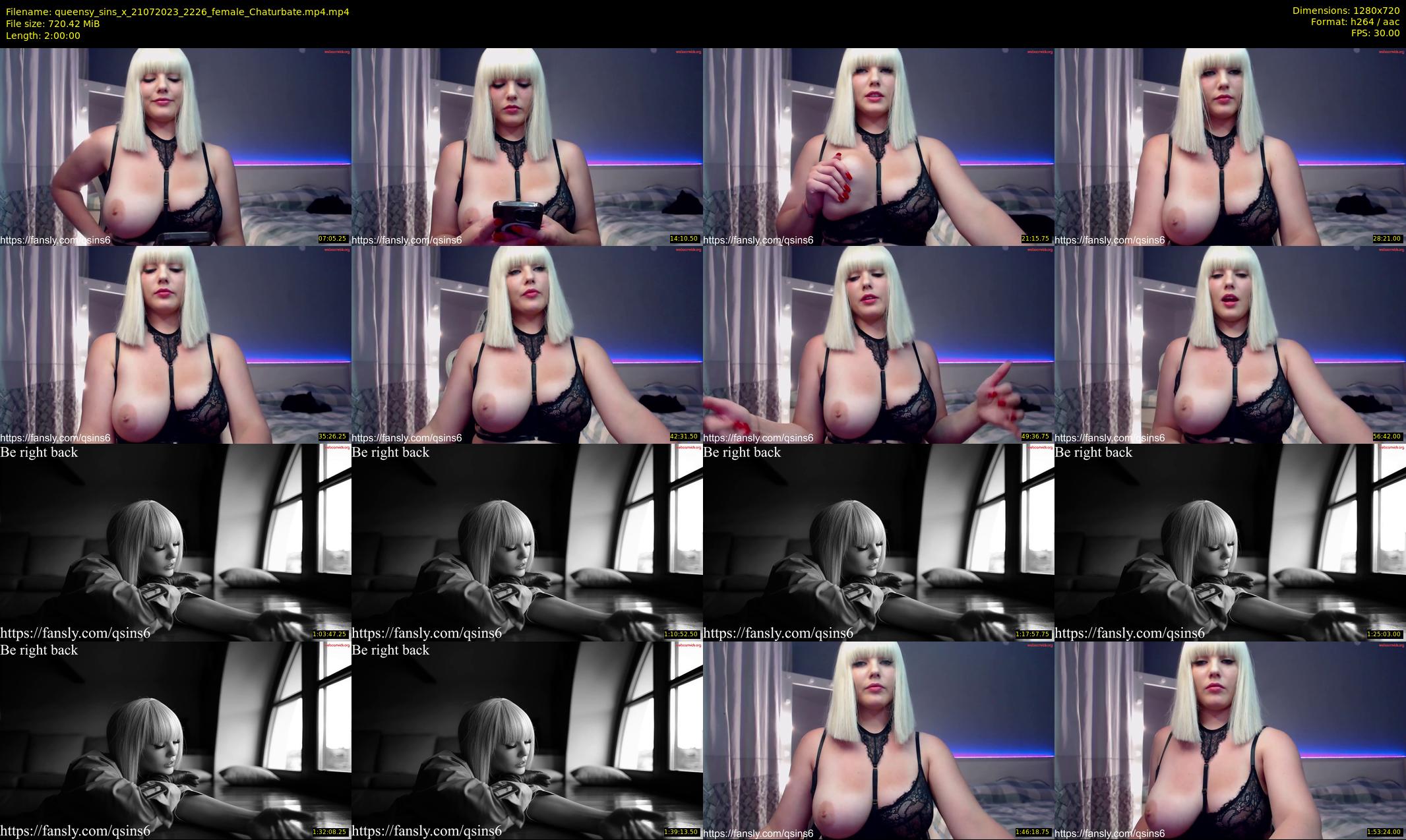 queensy_sins_x — 120 minute Chaturbate female cam show recording, 720p, Jul 21, 2023
