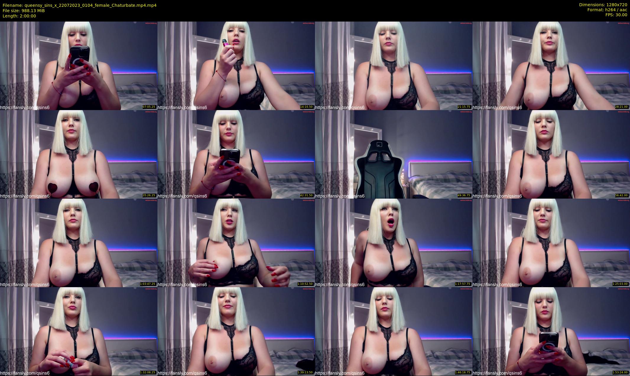 queensy_sins_x — 120 minute Chaturbate female cam show recording, 720p, Jul 22, 2023