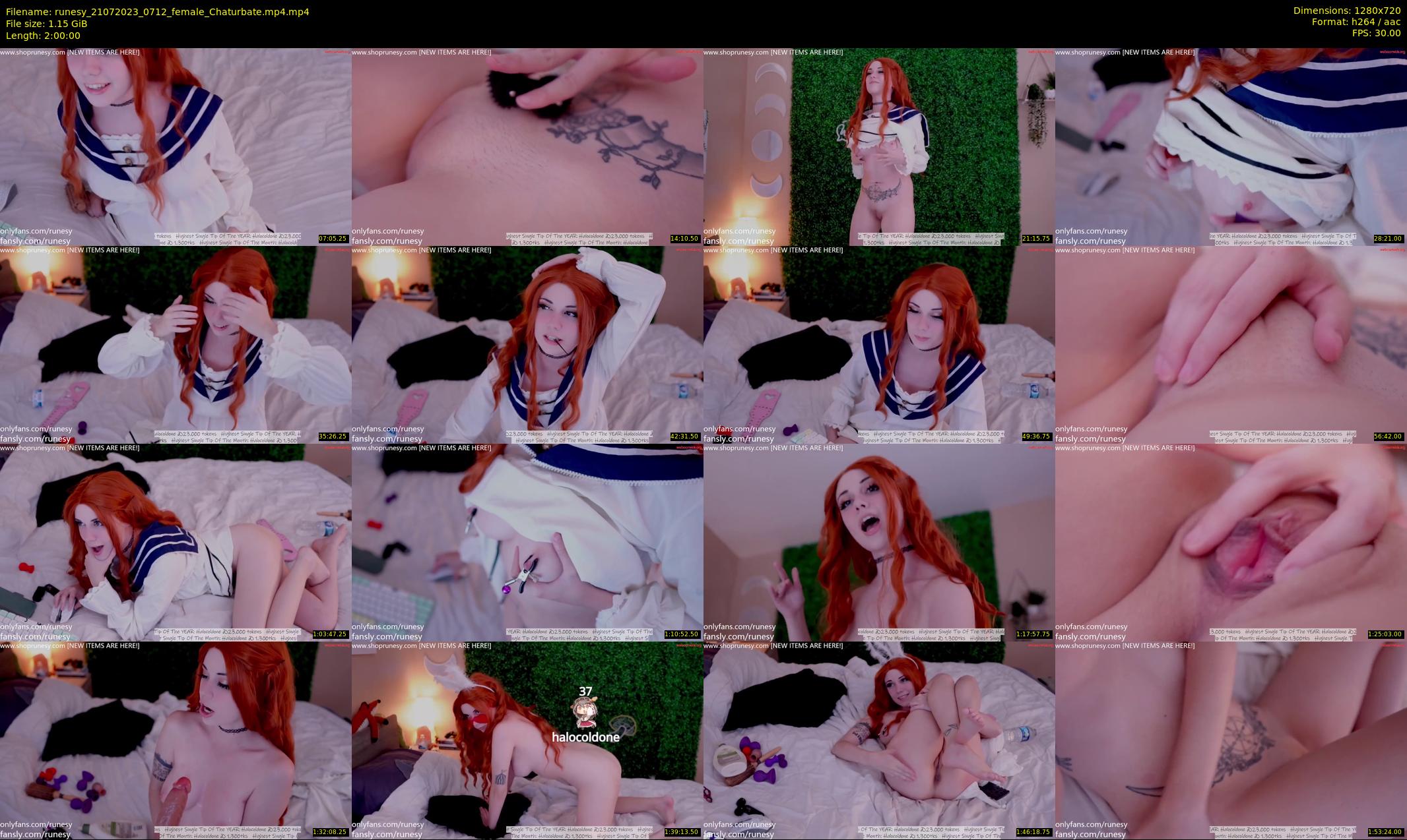 runesy — 120 minute Chaturbate female cam show recording, 720p, Jul 21, 2023
