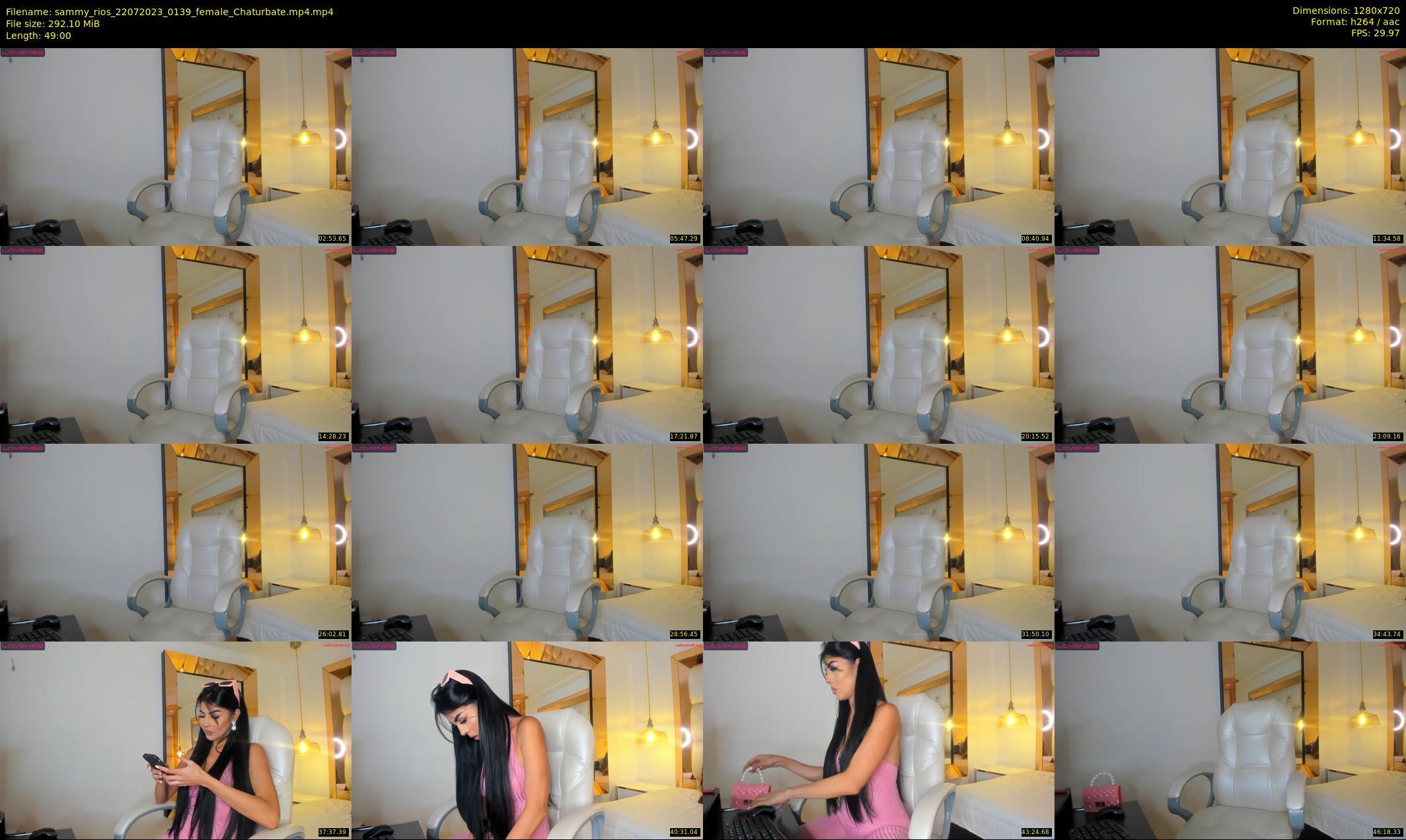 sammy_rios — 49 minute Chaturbate female cam show recording, 720p, Jul 22, 2023