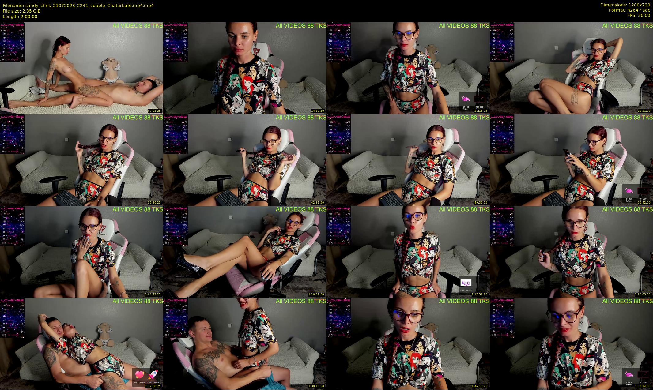 sandy_chris — 120 minute Chaturbate couple cam show recording, 720p, Jul 21, 2023