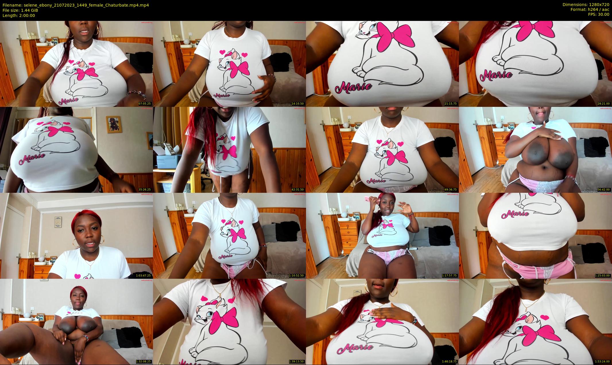 selene_ebony — 120 minute Chaturbate female cam show recording, 720p, Jul 21, 2023