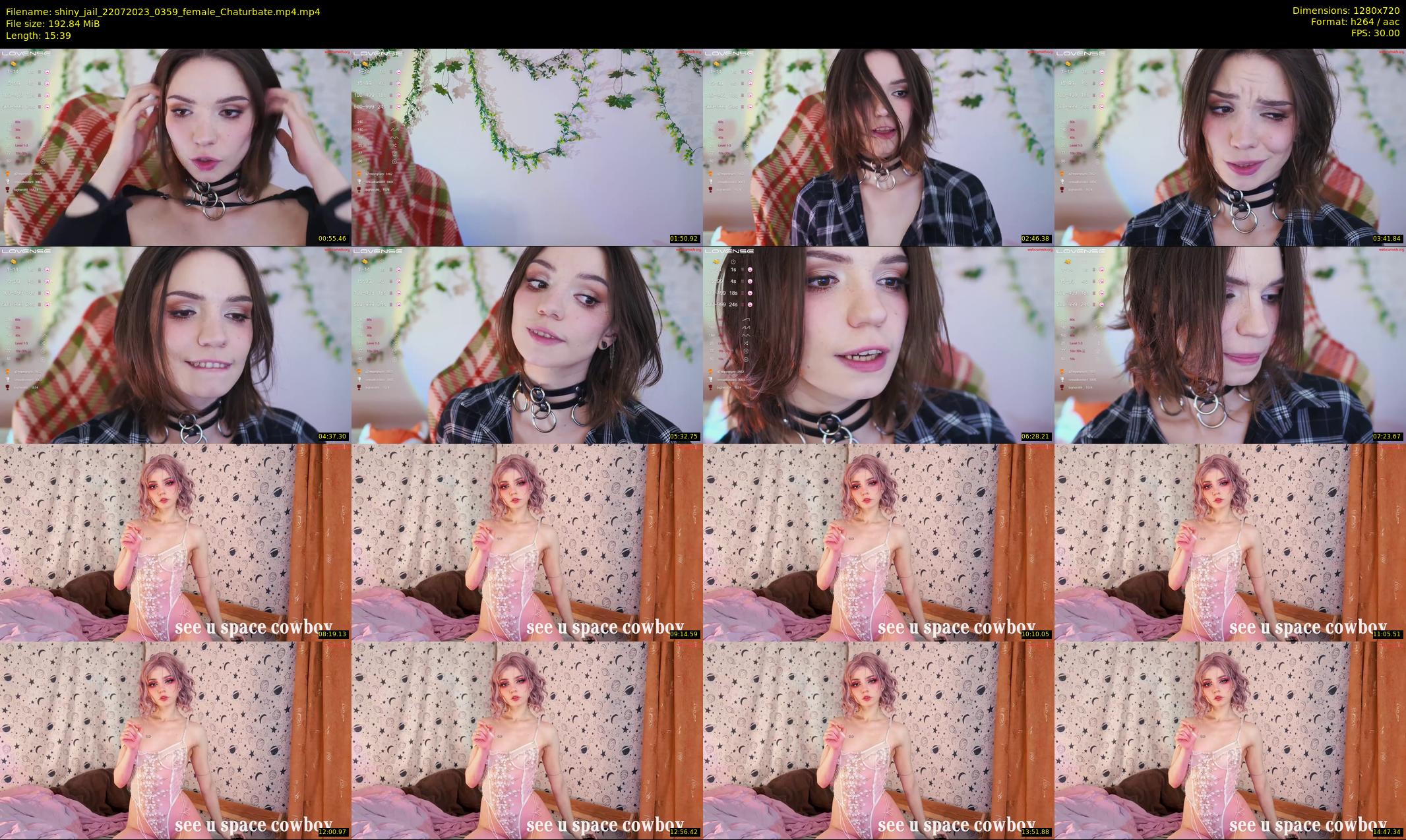 shiny_jail — 16 minute Chaturbate female cam show recording, 720p, Jul 22, 2023