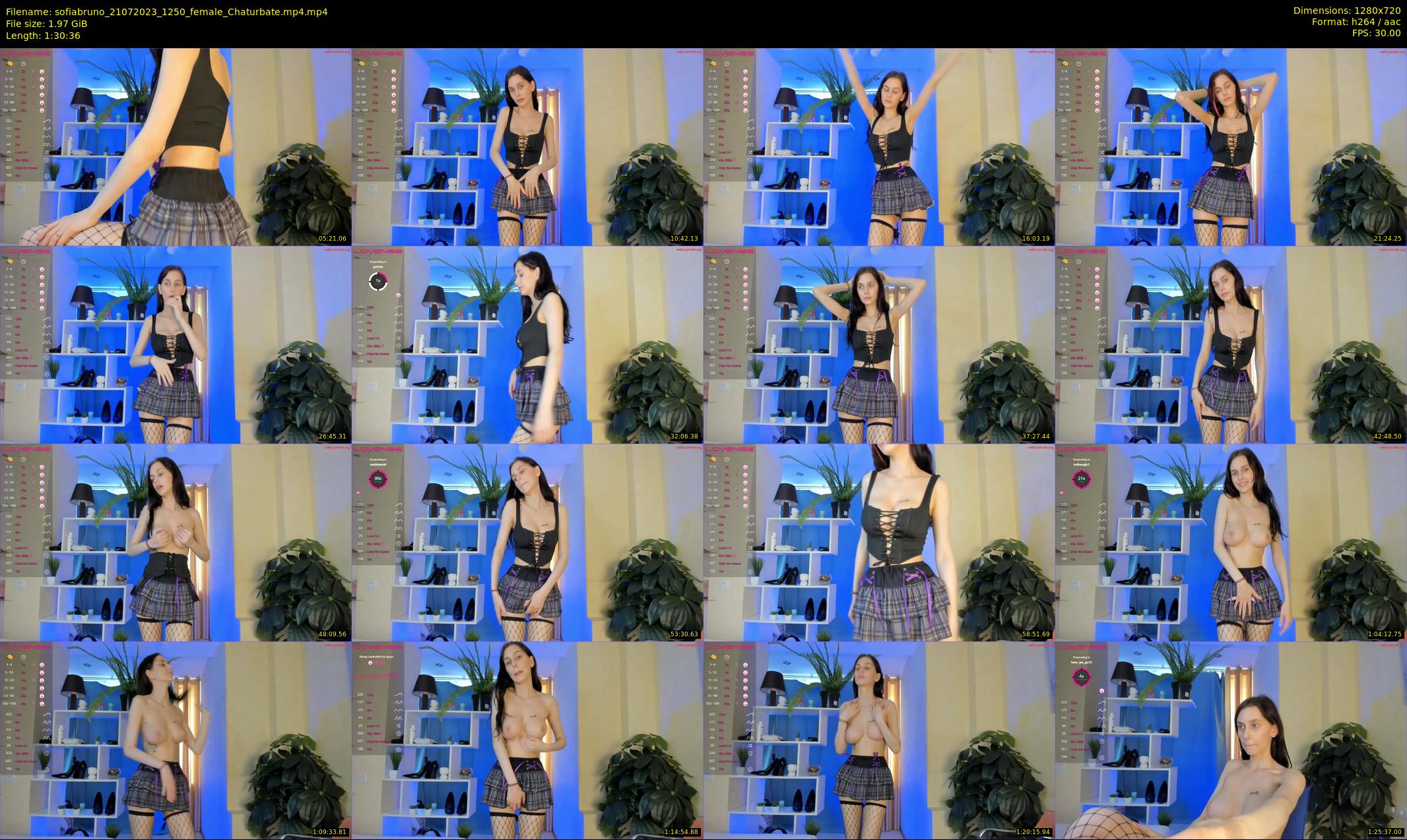 sofiabruno — 91 minute Chaturbate female cam show recording, 720p, Jul 21, 2023