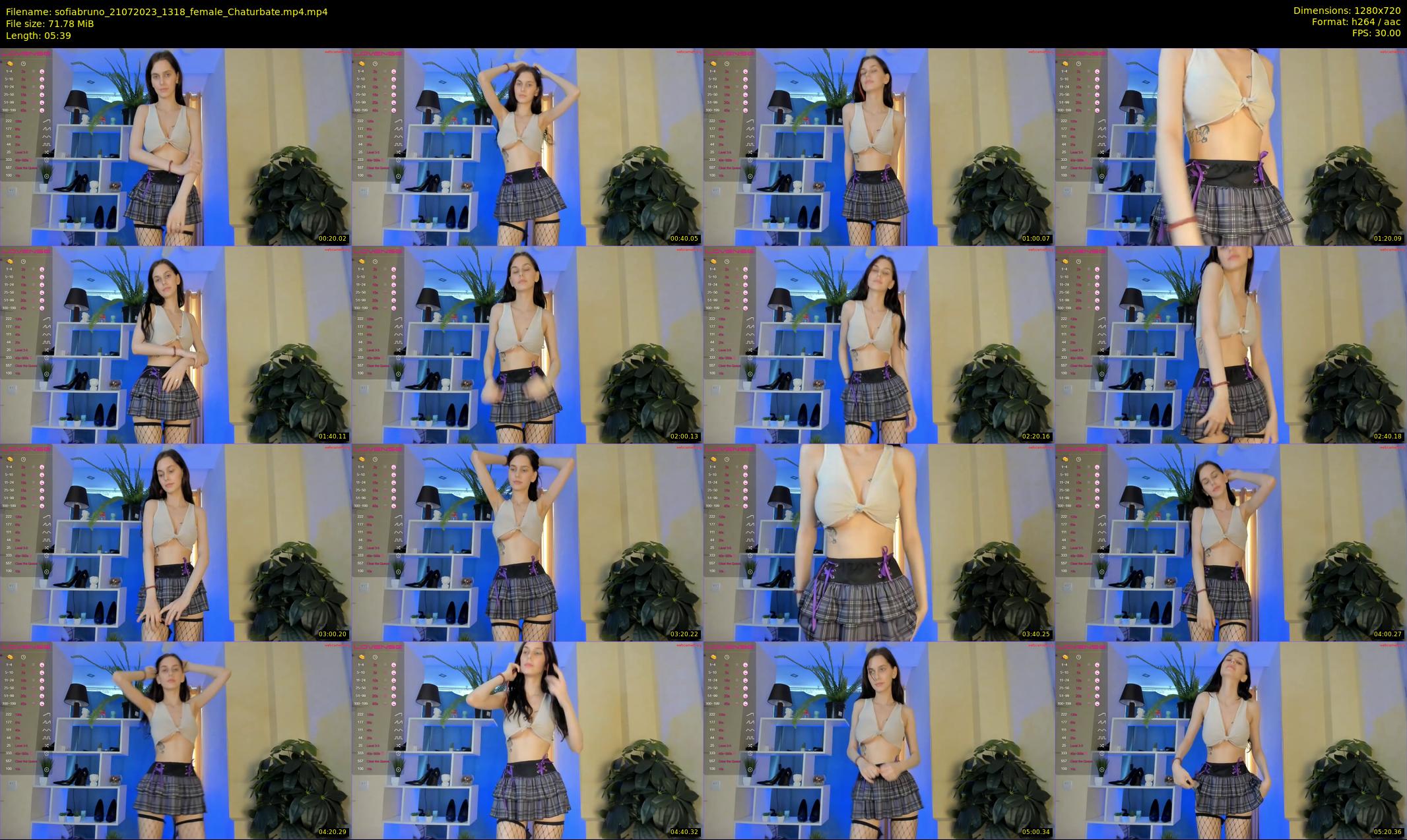 sofiabruno — 6 minute Chaturbate female cam show recording, 720p, Jul 21, 2023