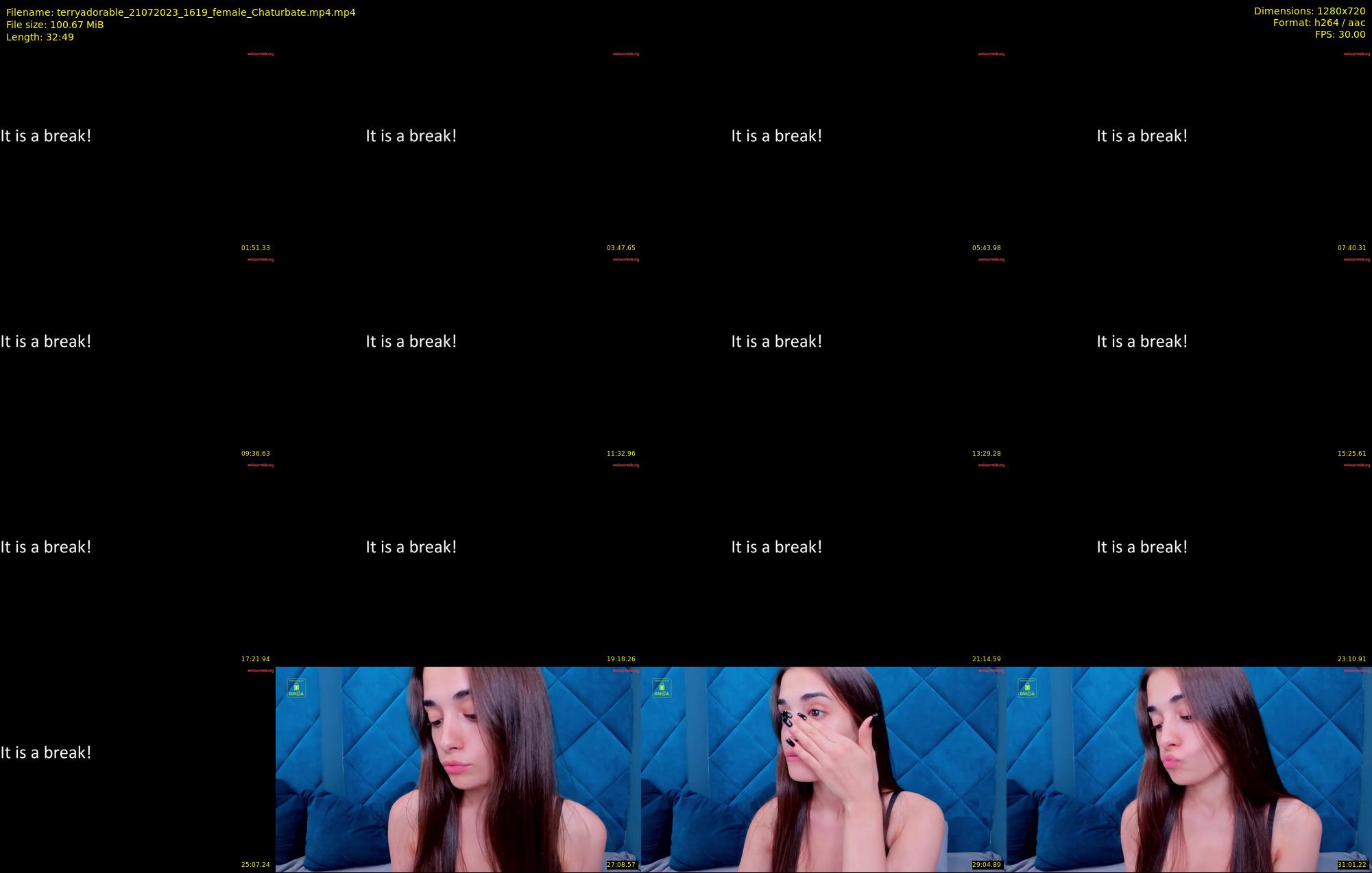 terryadorable — 33 minute Chaturbate female cam show recording, 720p, Jul 21, 2023