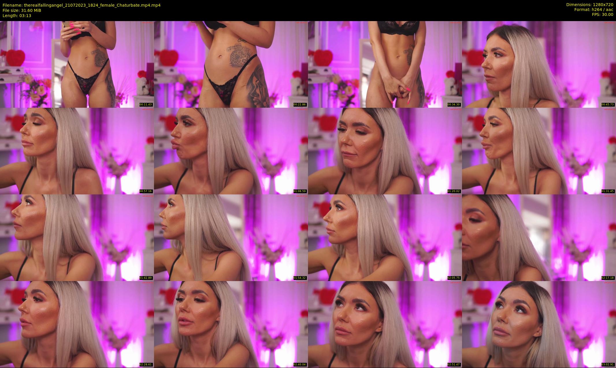 therealfallingangel — 4 minute Chaturbate female cam show recording, 720p, Jul 21, 2023