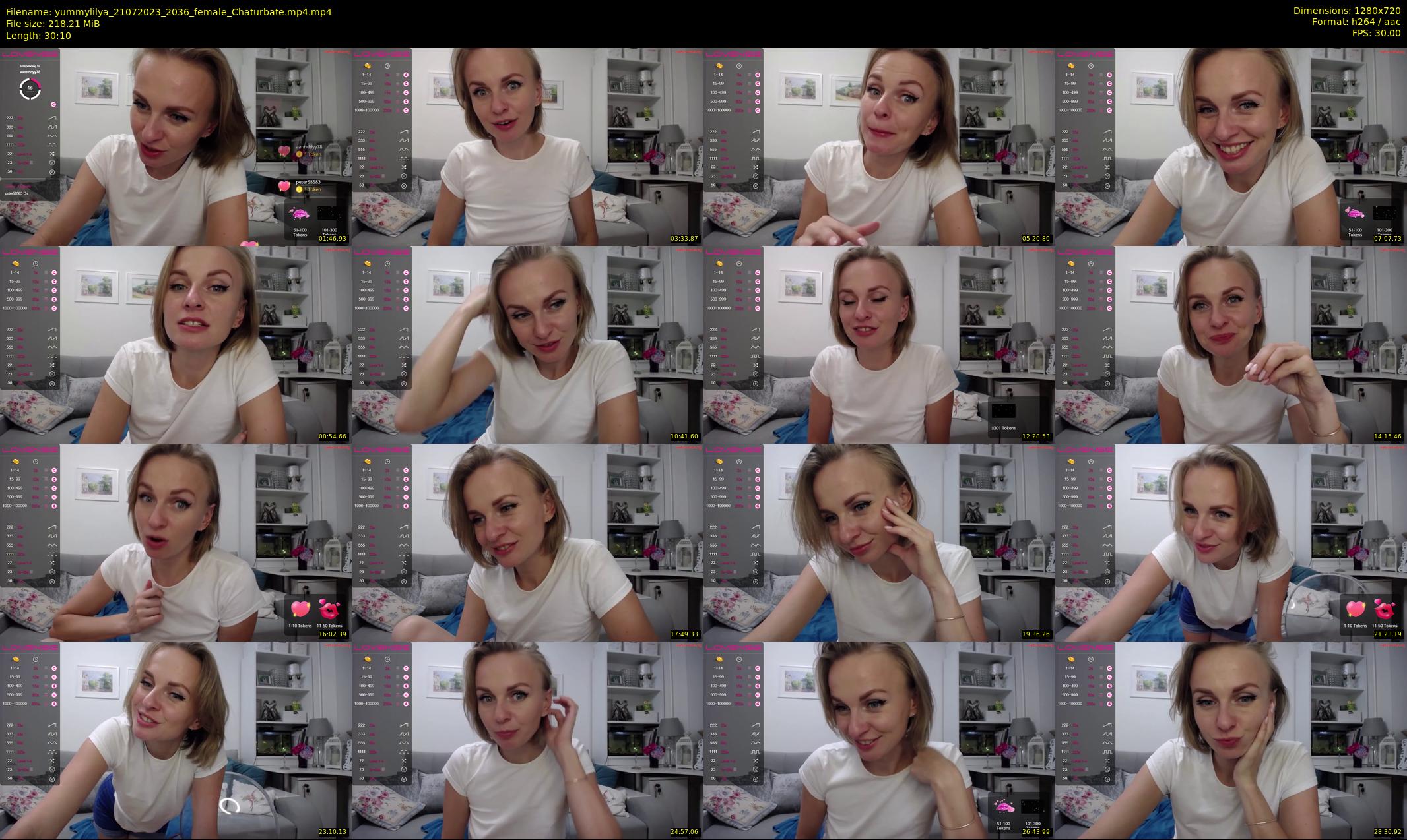 yummylilya — 31 minute Chaturbate female cam show recording, 720p, Jul 21, 2023