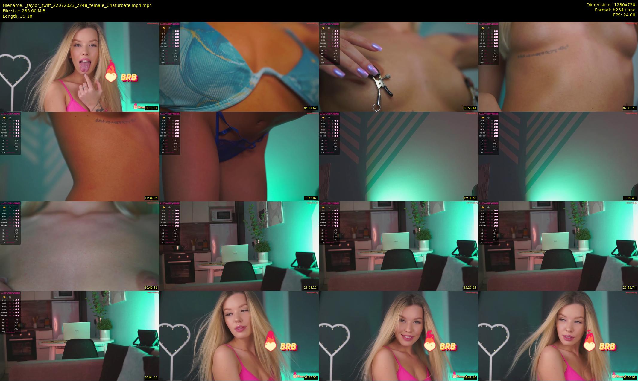 _taylor_swift — 40 minute Chaturbate female cam show recording, 720p, Jul 22, 2023