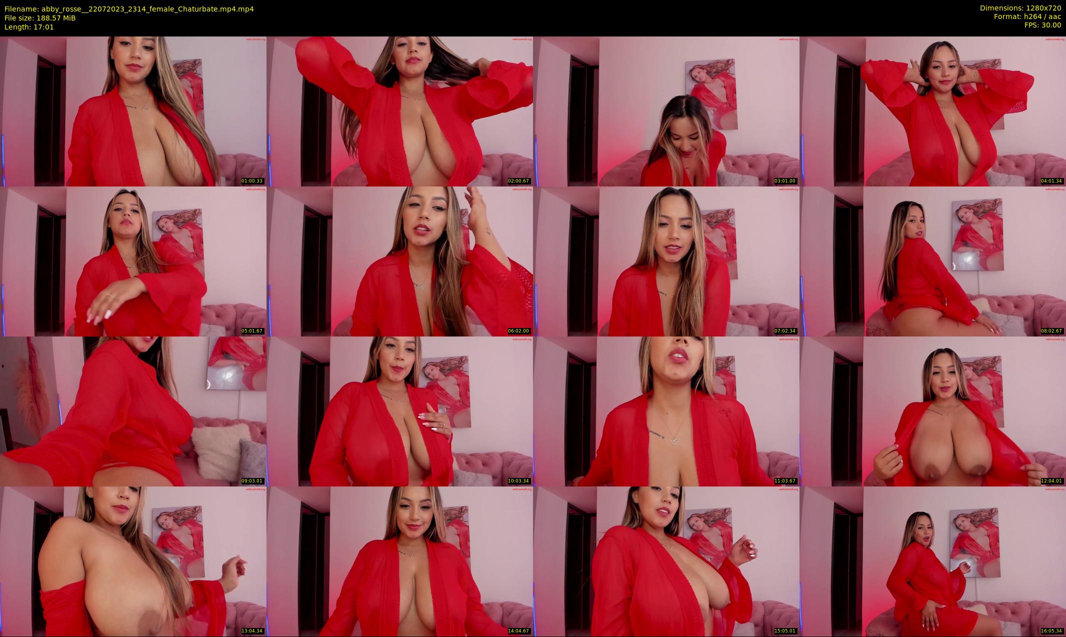 abby_rosse_ — 18 minute Chaturbate female cam show recording, 720p, Jul 22, 2023