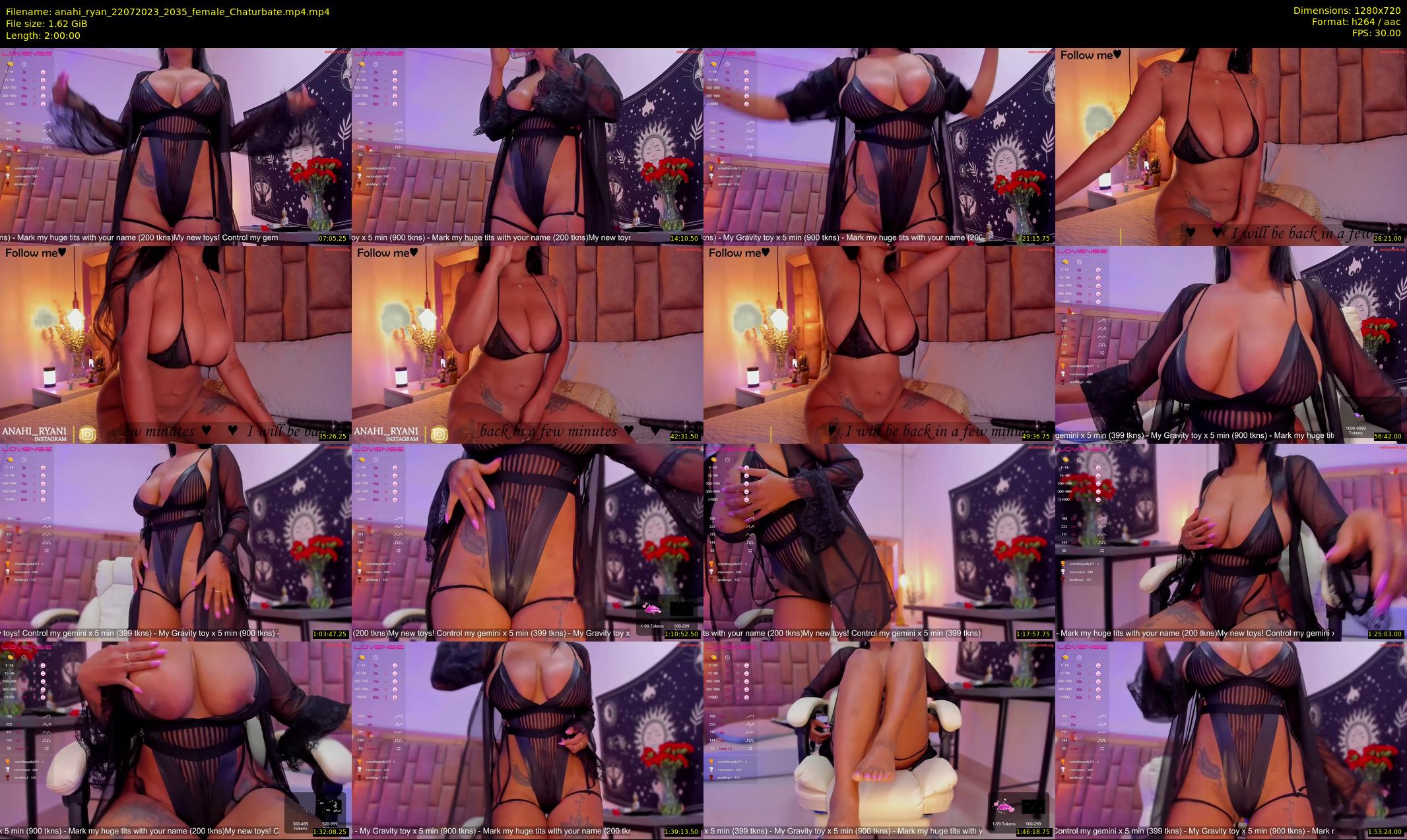 anahi_ryan — 120 minute Chaturbate female cam show recording, 720p, Jul 22, 2023