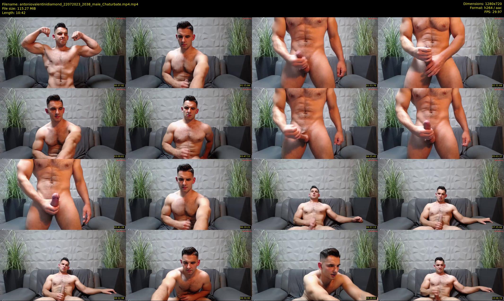 antoniovalentinidiamond — 11 minute Chaturbate male cam show recording, 720p, Jul 22, 2023