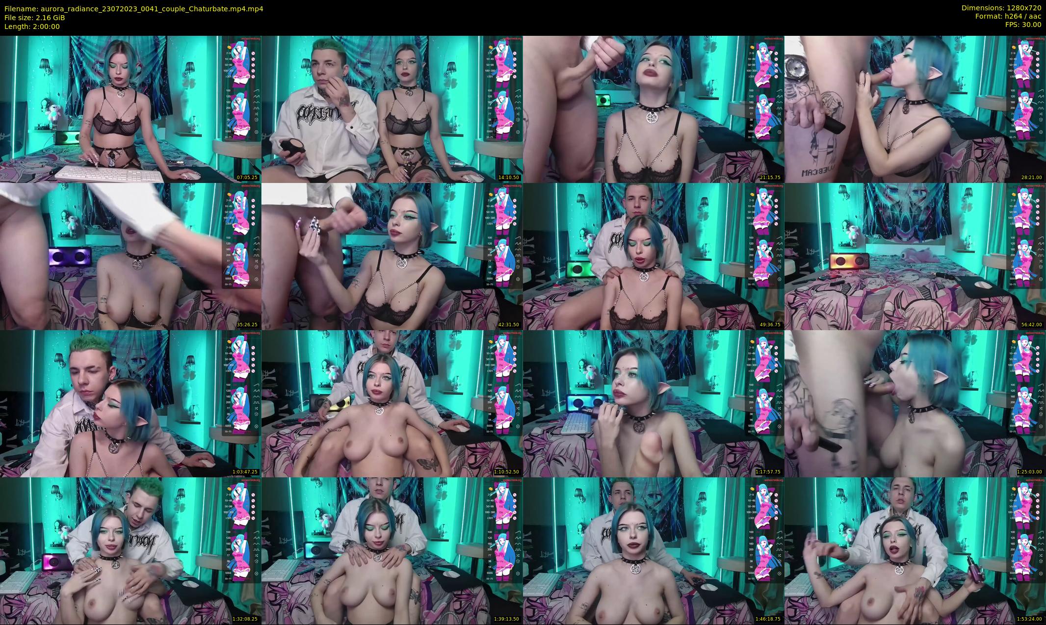 aurora_radiance — 120 minute Chaturbate couple cam show recording, 720p, Jul 23, 2023