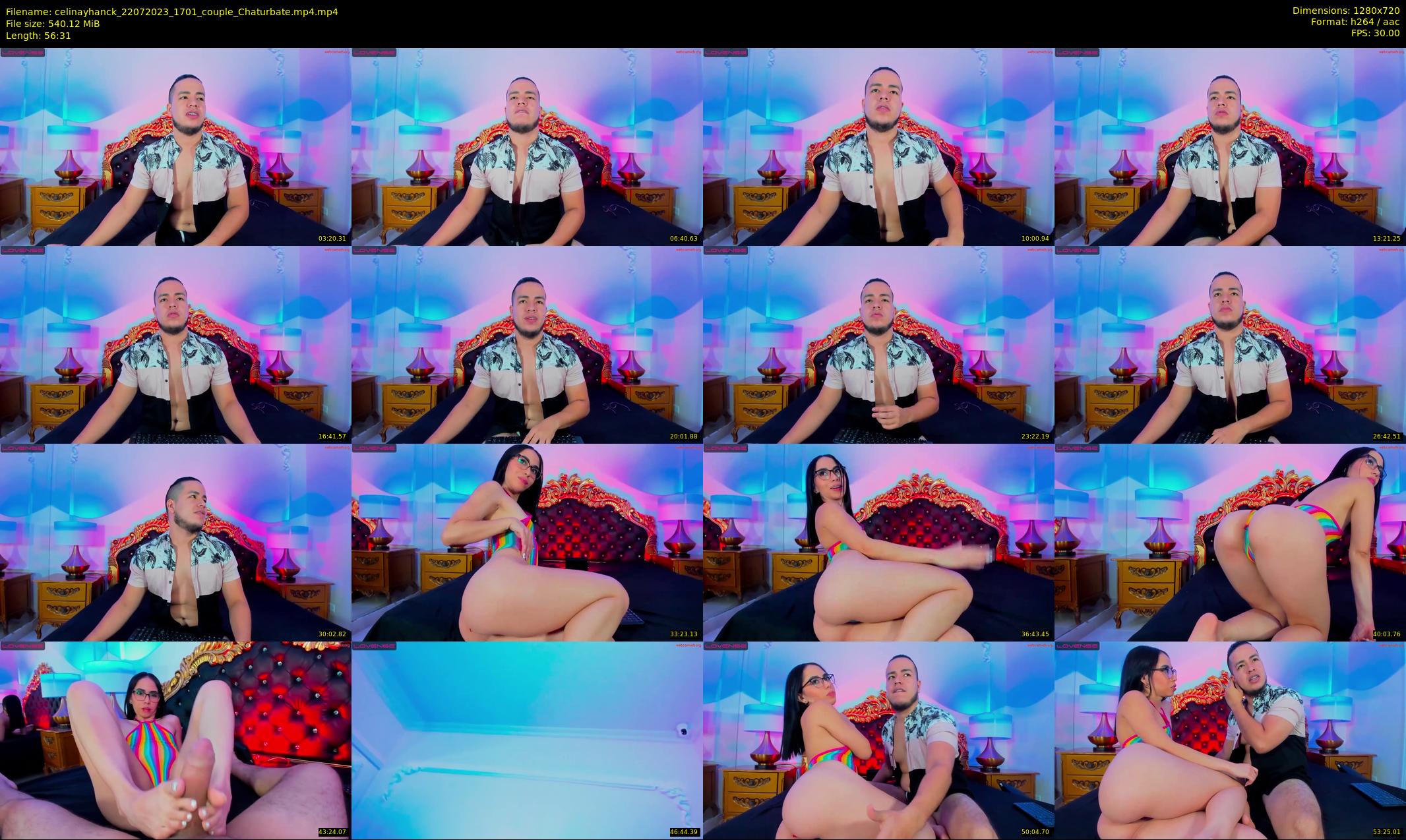 celinayhanck — 57 minute Chaturbate couple cam show recording, 720p, Jul 22, 2023