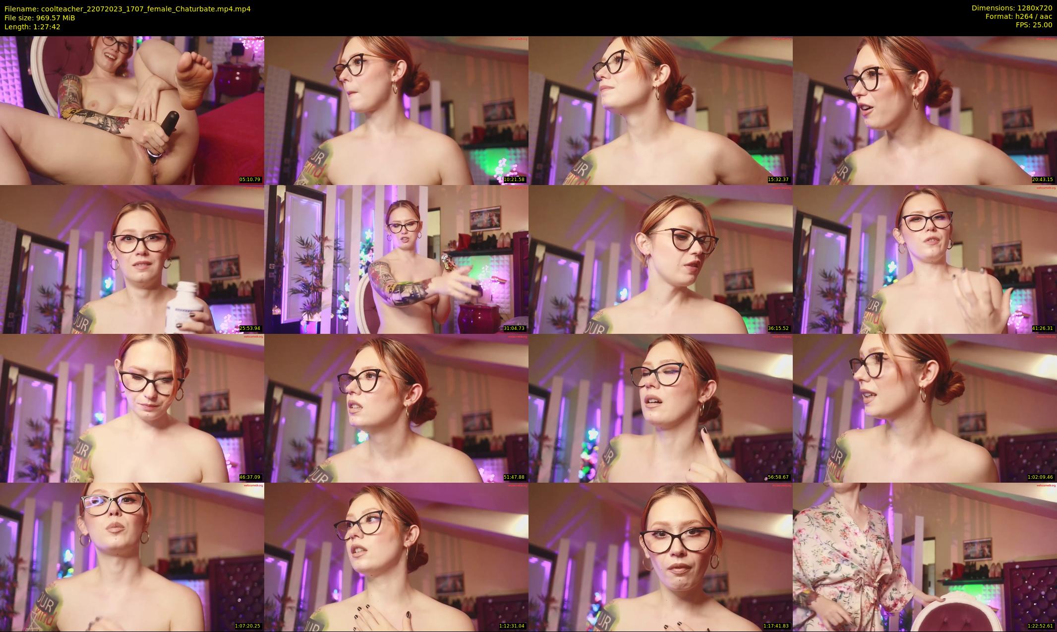 coolteacher — 88 minute Chaturbate female cam show recording, 720p, Jul 22, 2023