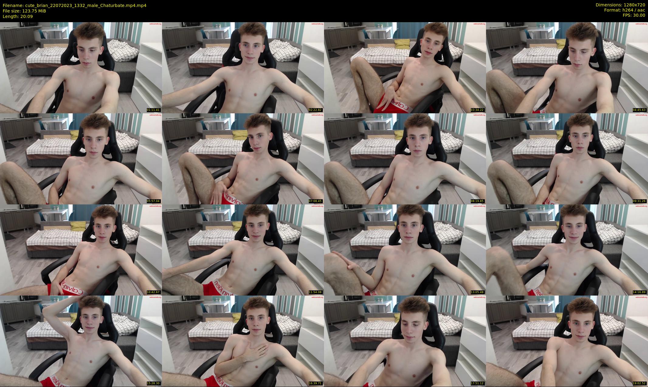 cute_brian — 21 minute Chaturbate male cam show recording, 720p, Jul 22, 2023