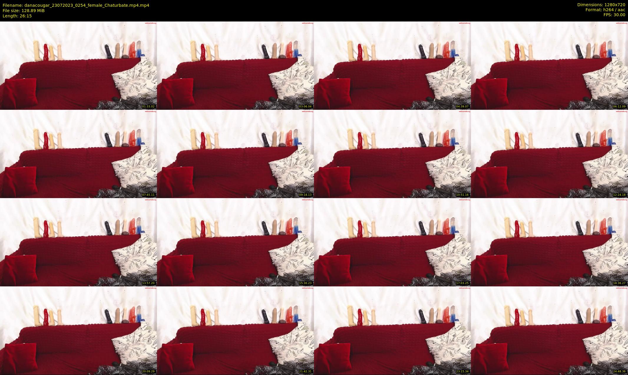 danacougar — 27 minute Chaturbate female cam show recording, 720p, Jul 23, 2023