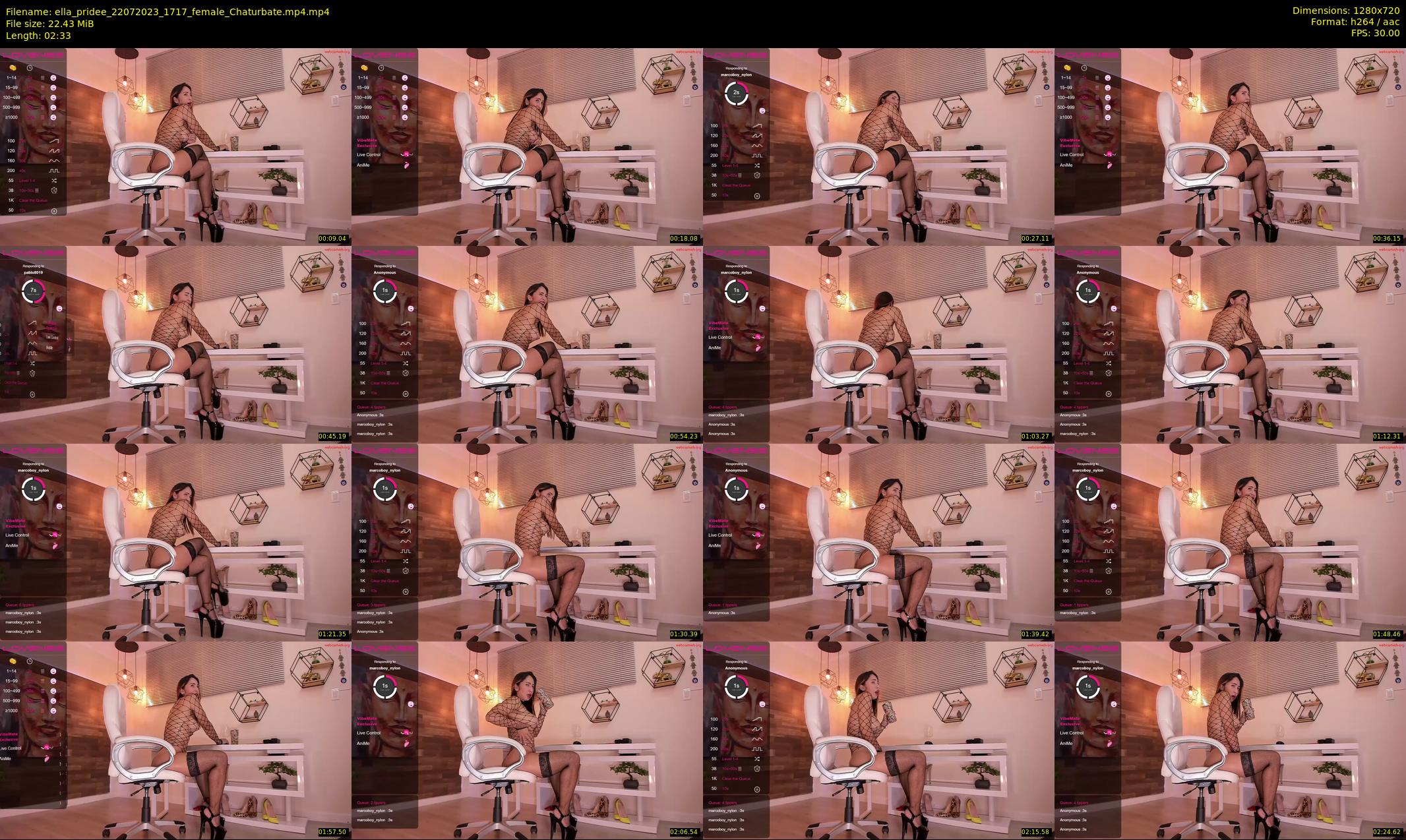 ella_pridee — 3 minute Chaturbate female cam show recording, 720p, Jul 22, 2023