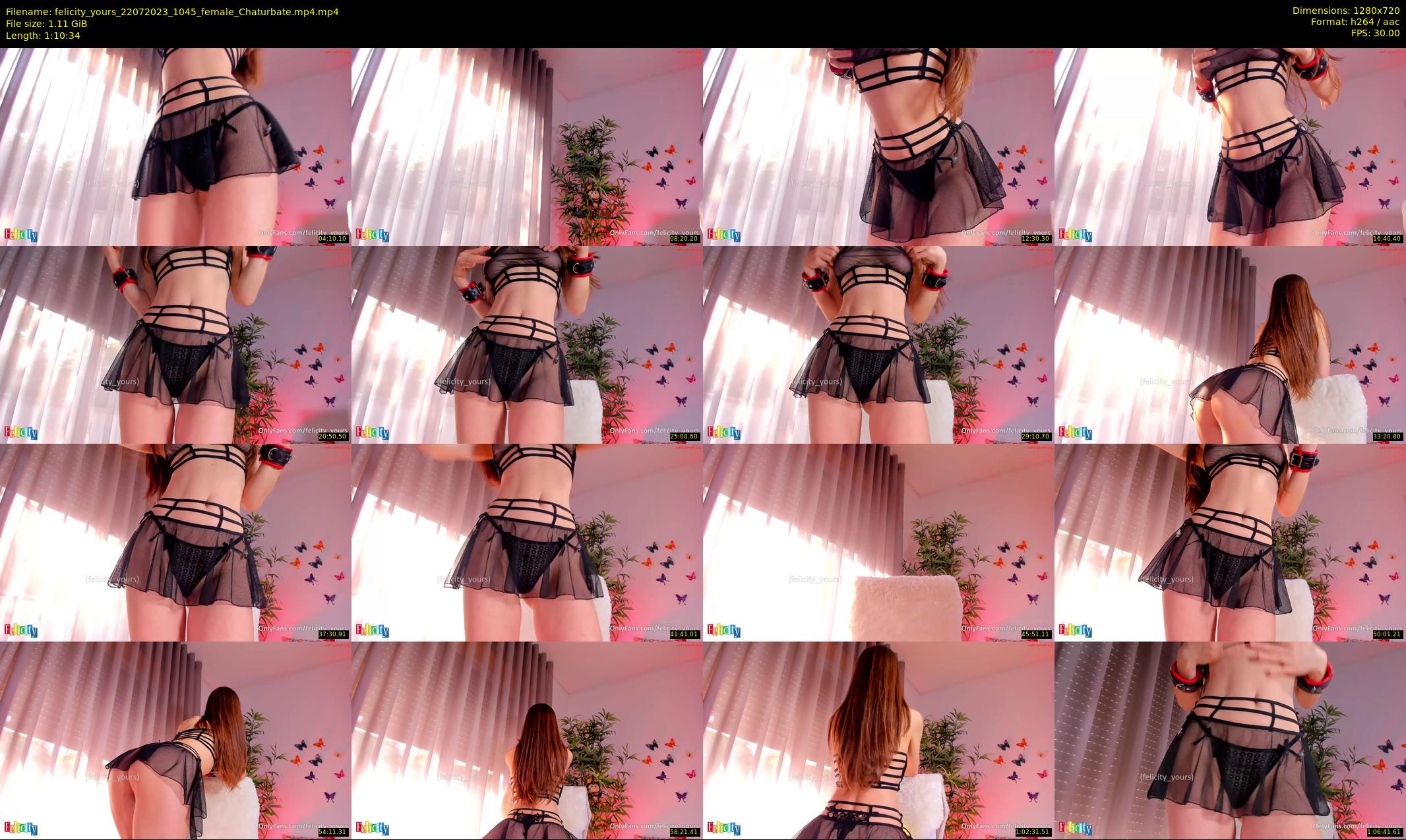 felicity_yours — 71 minute Chaturbate female cam show recording, 720p, Jul 22, 2023