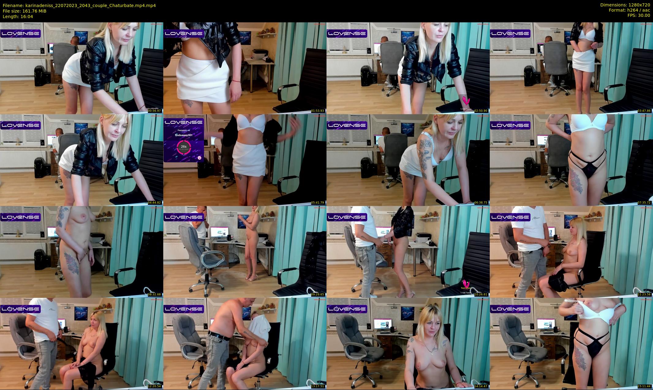 karinadeniss — 17 minute Chaturbate couple cam show recording, 720p, Jul 22, 2023
