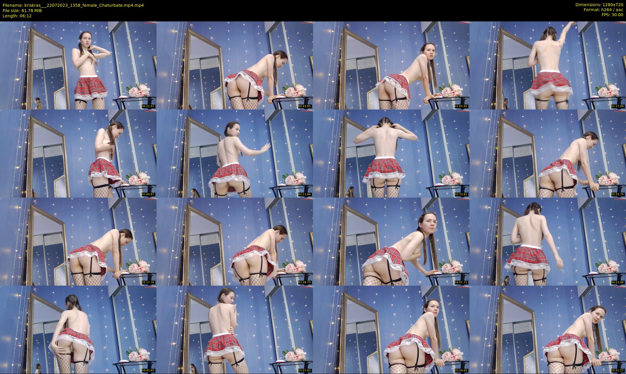 kriskras__ — 7 minute Chaturbate female cam show recording, 720p, Jul 22, 2023