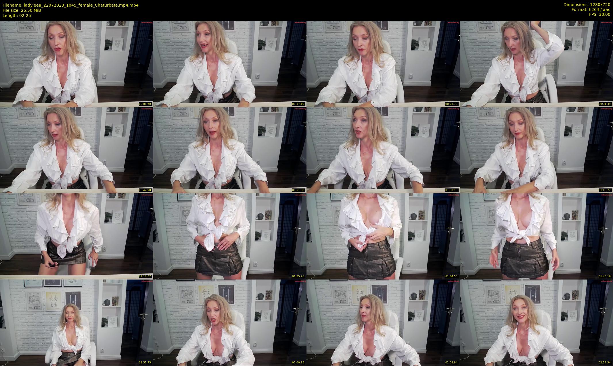 ladyleea — 3 minute Chaturbate female cam show recording, 720p, Jul 22, 2023