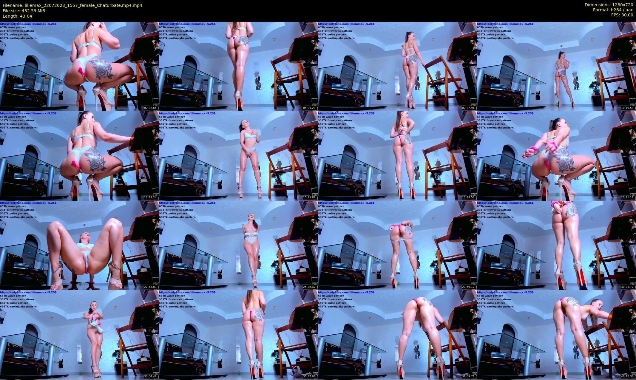 lillemax — 44 minute Chaturbate female cam show recording, 720p, Jul 22, 2023