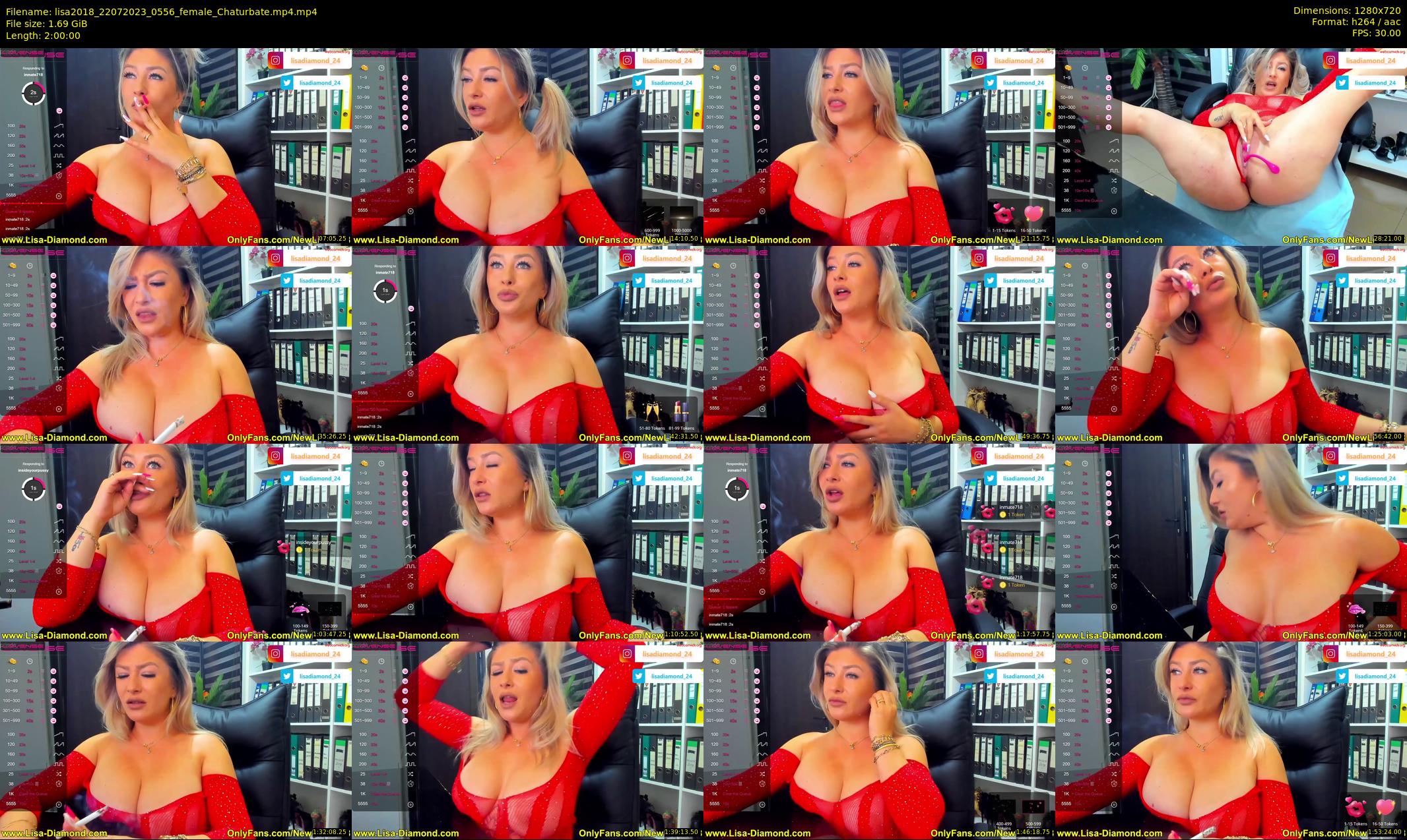 lisa2018 — 120 minute Chaturbate female cam show recording, 720p, Jul 22, 2023