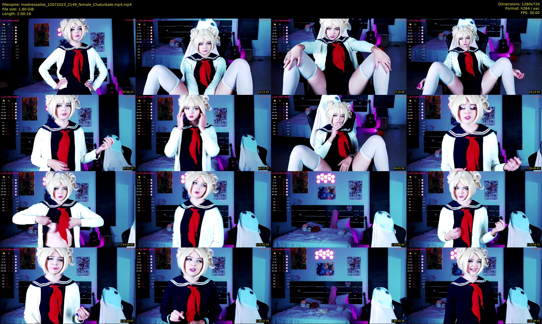 madnessalise — 121 minute Chaturbate female cam show recording, 720p, Jul 22, 2023