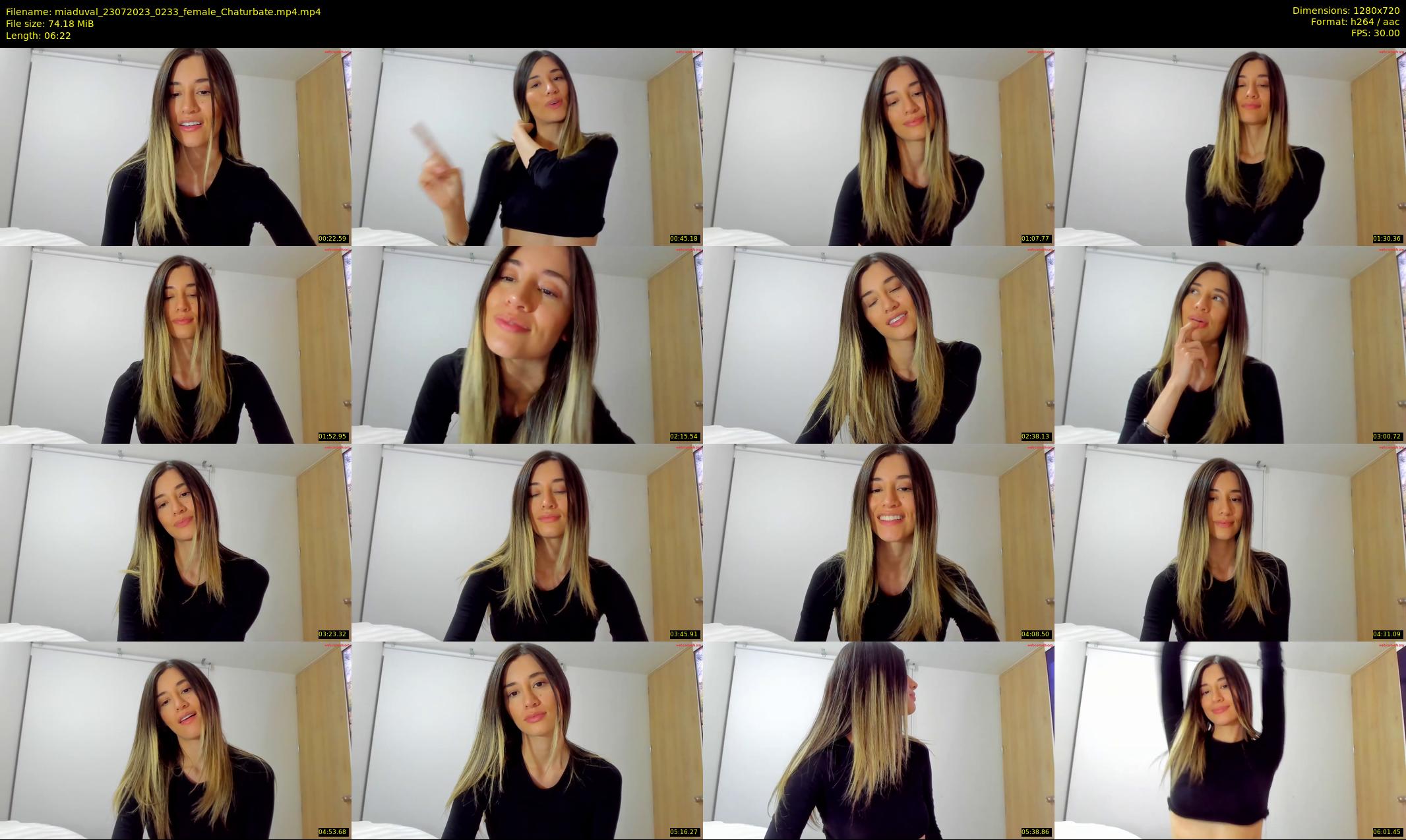 miaduval — 7 minute Chaturbate female cam show recording, 720p, Jul 23, 2023