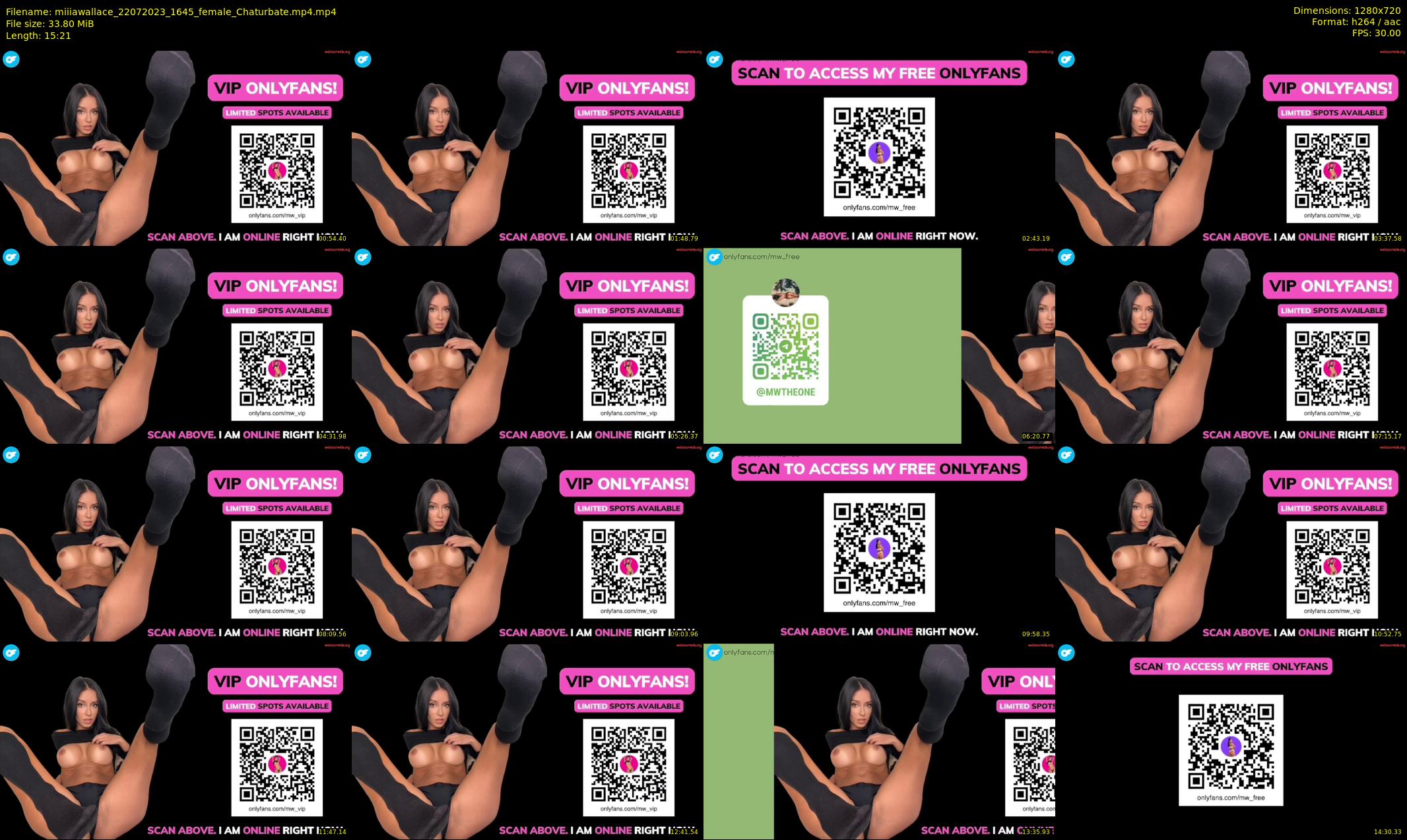 miiiawallace — 16 minute Chaturbate female cam show recording, 720p, Jul 22, 2023