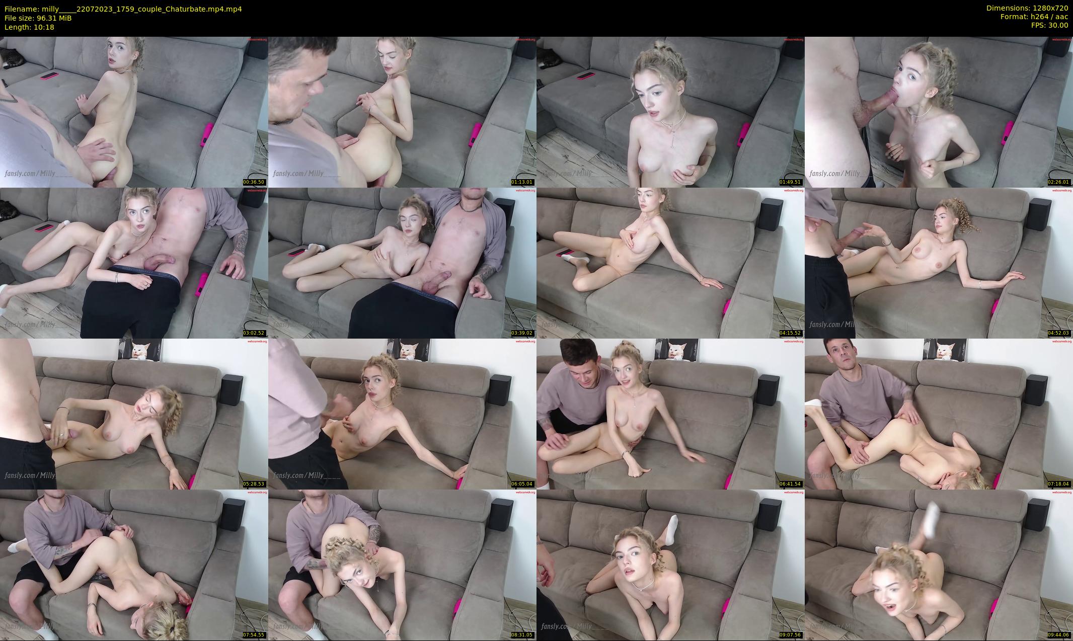 milly____ — 11 minute Chaturbate couple cam show recording, 720p, Jul 22, 2023