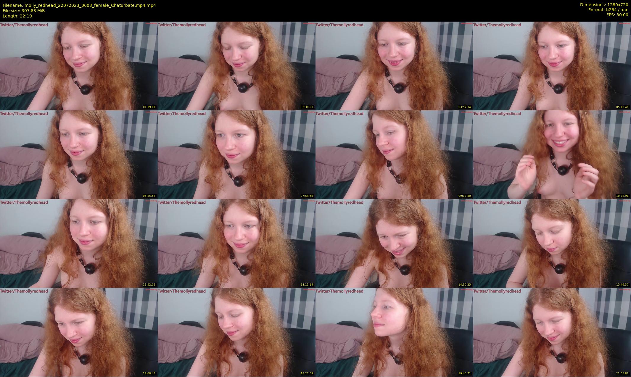 molly_redhead — 23 minute Chaturbate female cam show recording, 720p, Jul 22, 2023