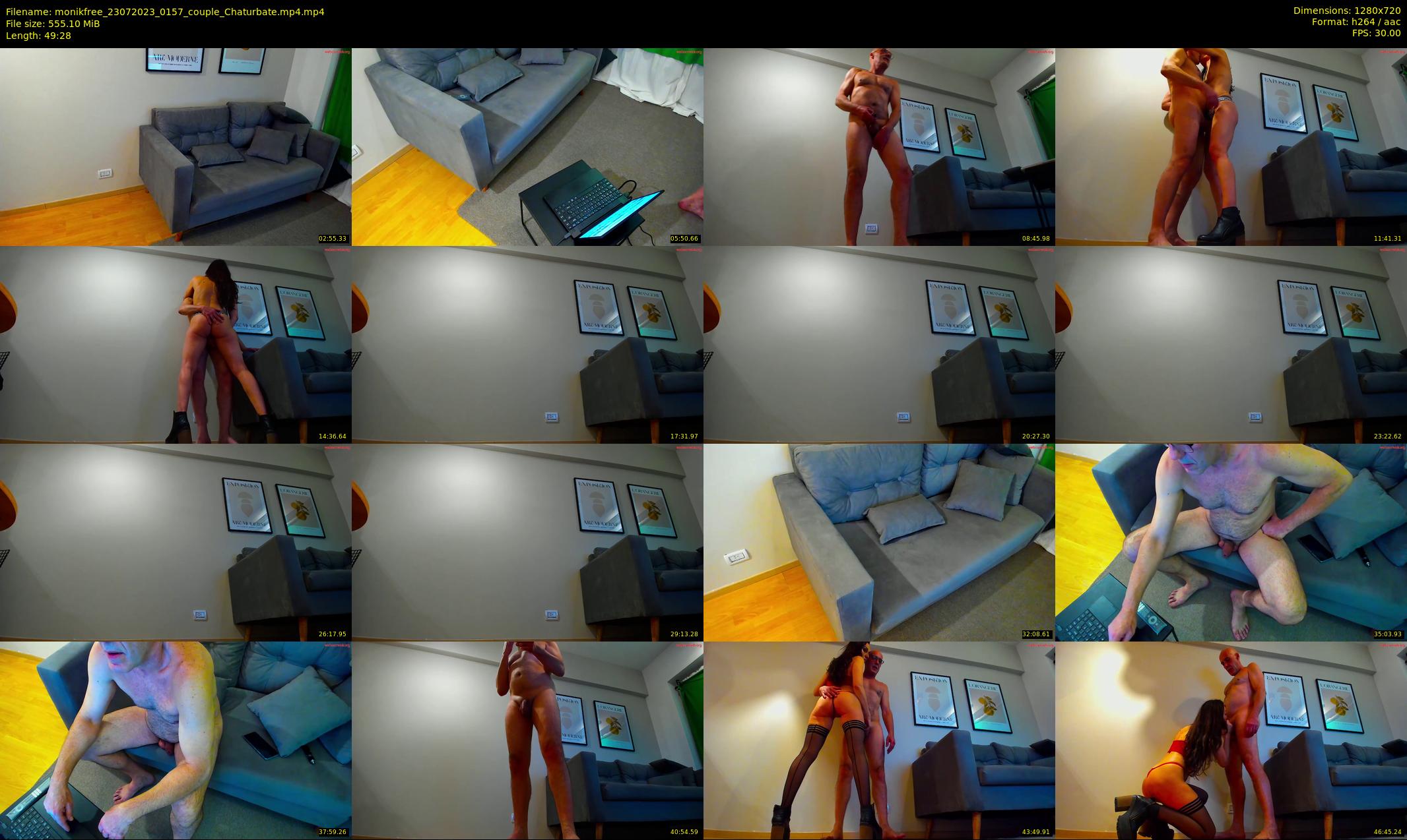 monikfree — 50 minute Chaturbate couple cam show recording, 720p, Jul 23, 2023