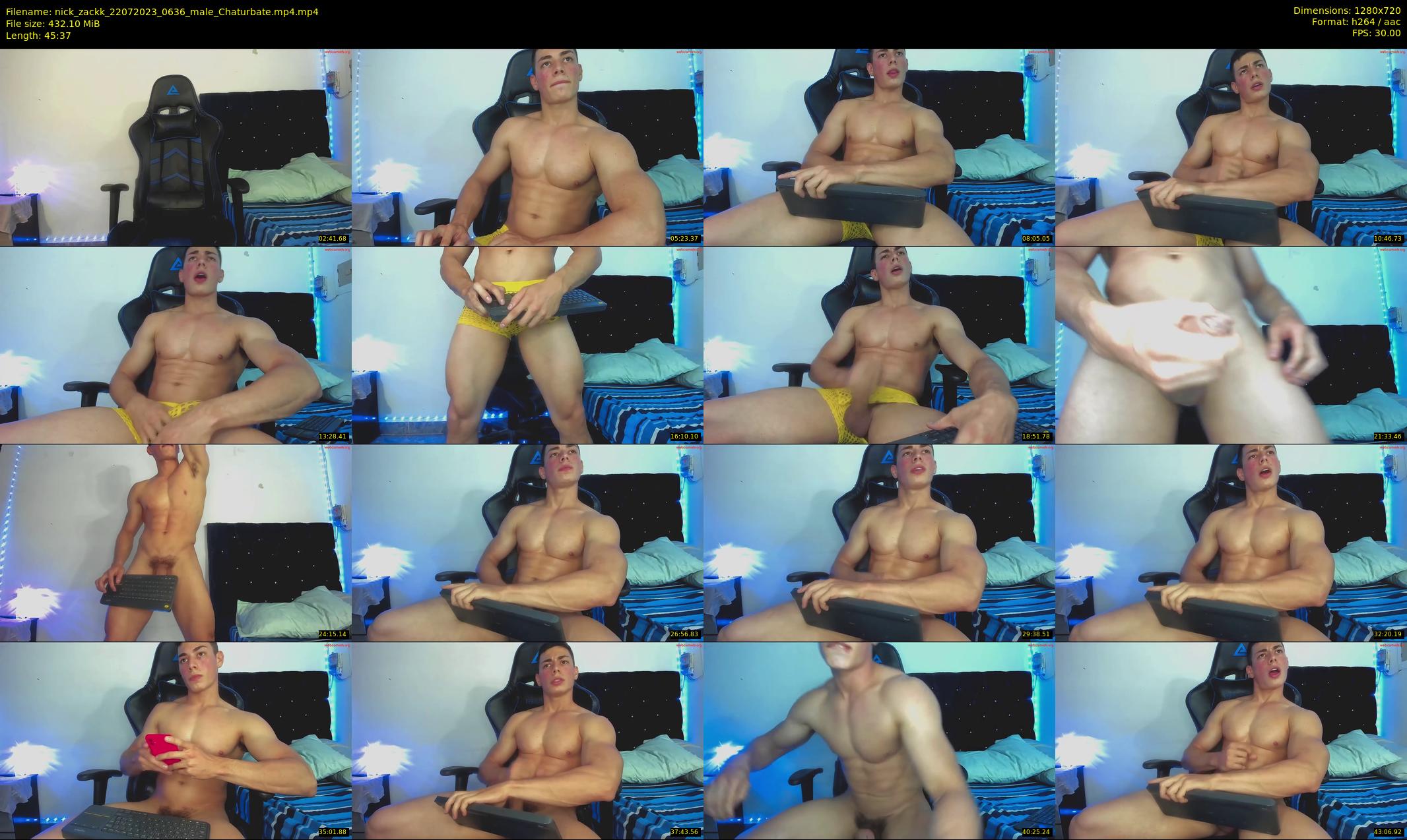 nick_zackk — 46 minute Chaturbate male cam show recording, 720p, Jul 22, 2023