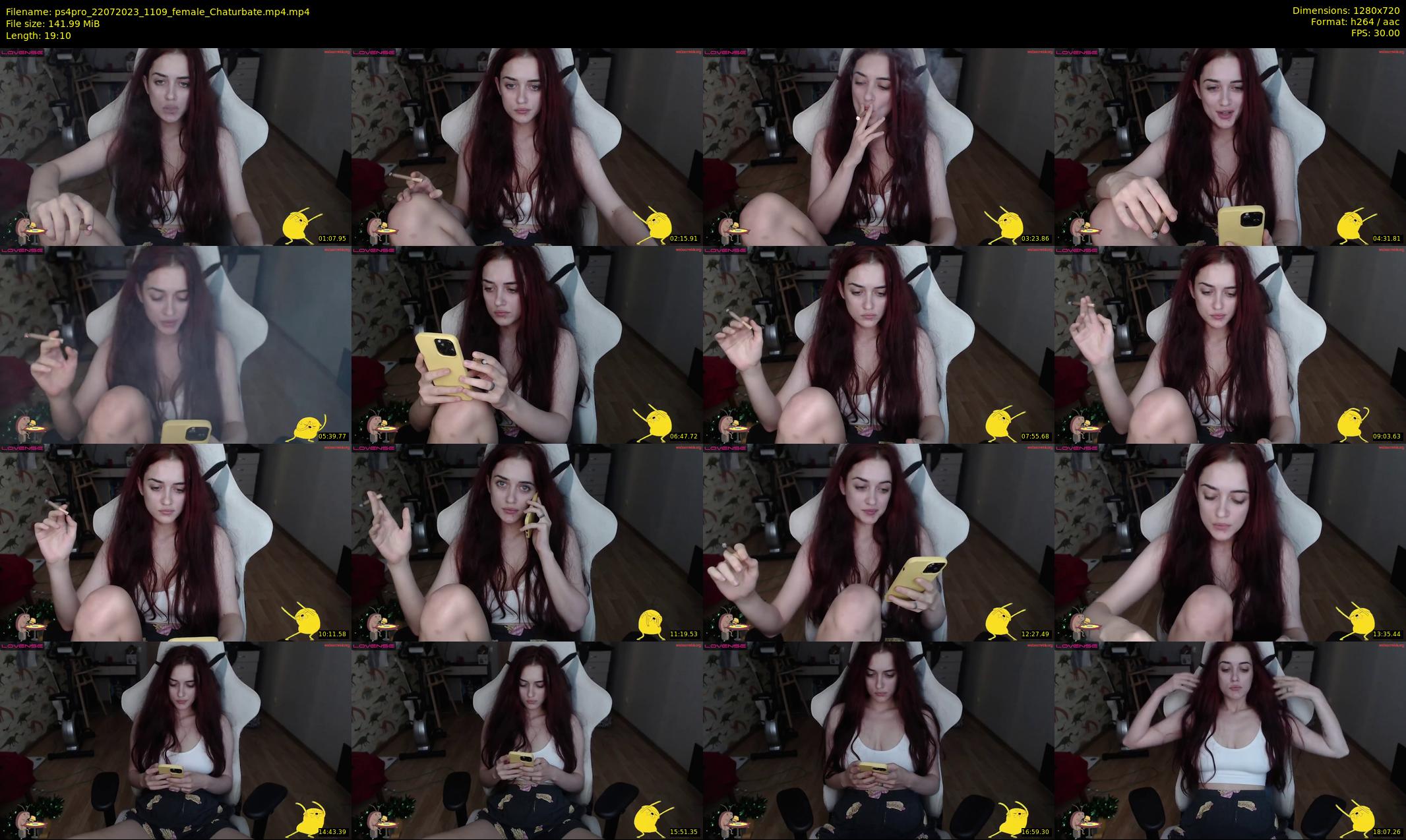 ps4pro — 20 minute Chaturbate female cam show recording, 720p, Jul 22, 2023