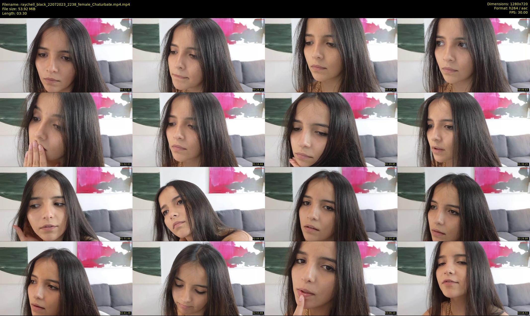 raychell_black — 4 minute Chaturbate female cam show recording, 720p, Jul 22, 2023