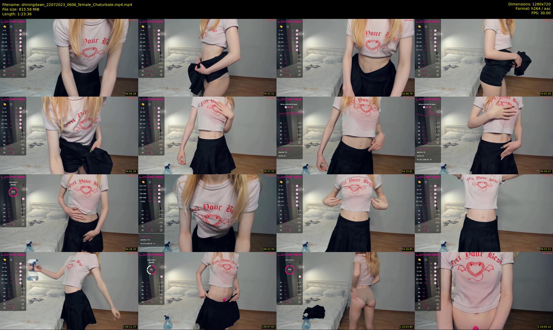 shiningdawn — 84 minute Chaturbate female cam show recording, 720p, Jul 22, 2023