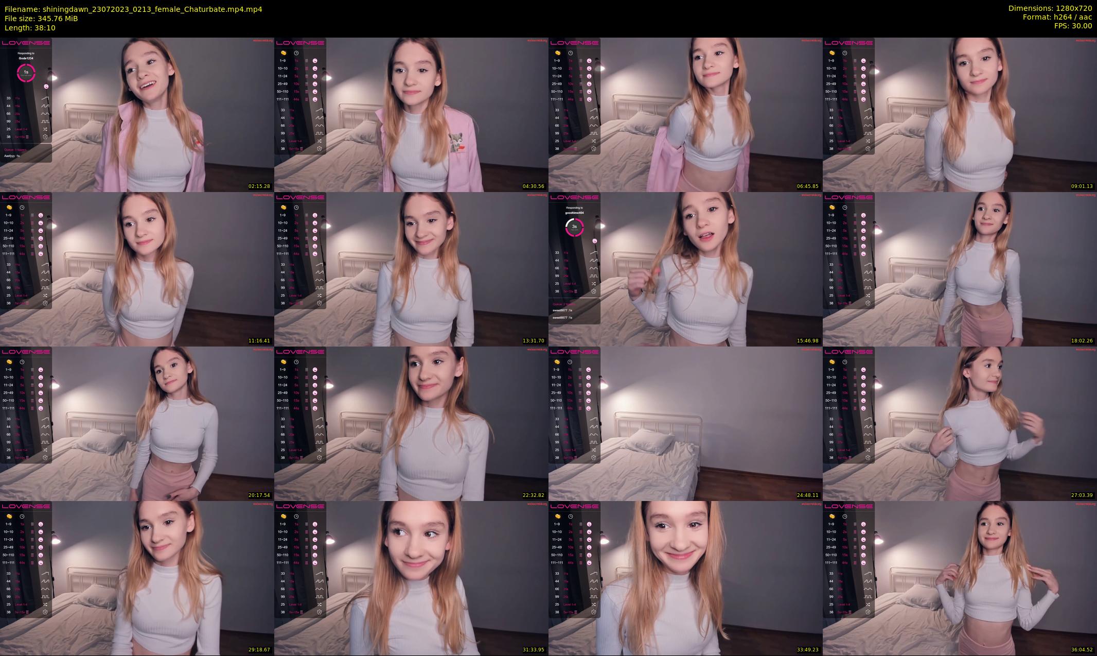 shiningdawn — 39 minute Chaturbate female cam show recording, 720p, Jul 23, 2023