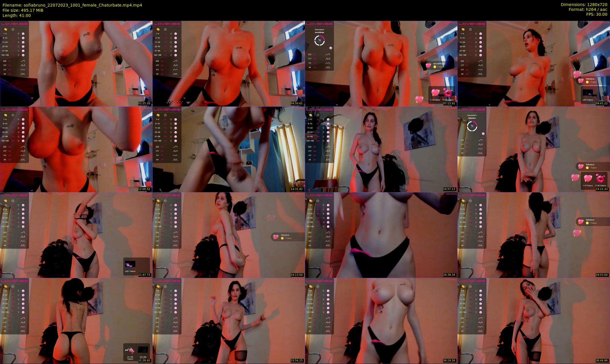 sofiabruno — 41 minute Chaturbate female cam show recording, 720p, Jul 22, 2023