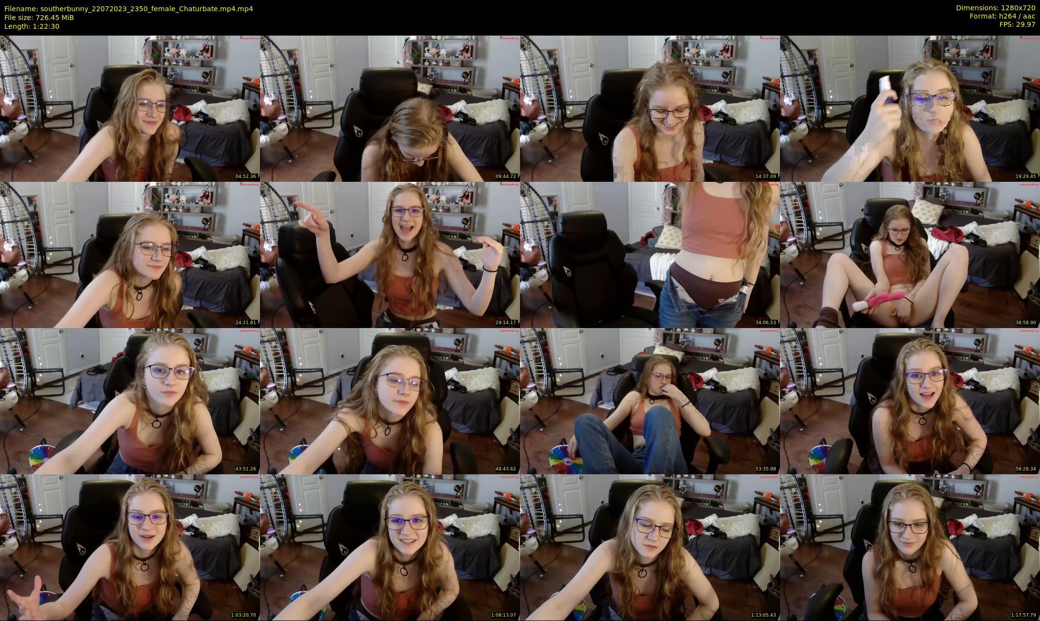 southerbunny — 83 minute Chaturbate female cam show recording, 720p, Jul 22, 2023